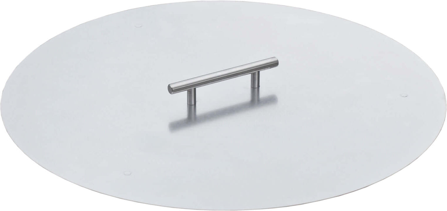 LuxCraft 20" Round Stainless Steel Burner Cover for outdoor fire pit