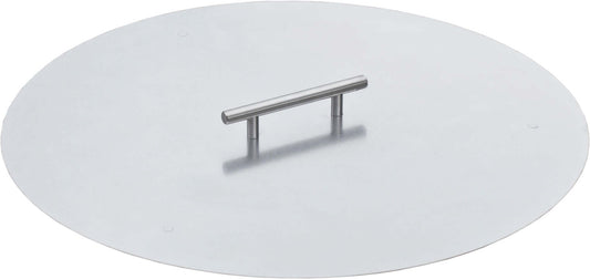 LuxCraft 20" Round Stainless Steel Burner Cover for outdoor fire pit