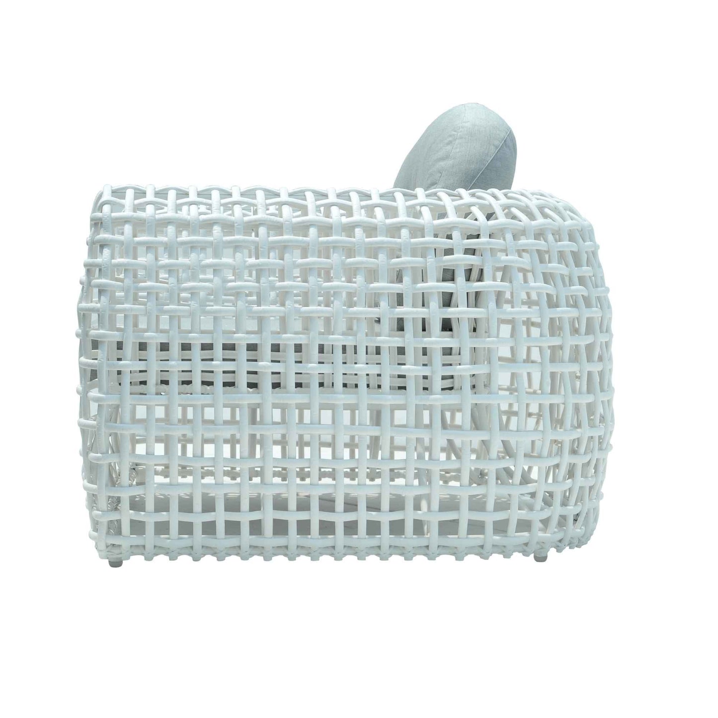 Dynasty Outdoor Armchair (White Mushroom) with Sunbrella Cushion