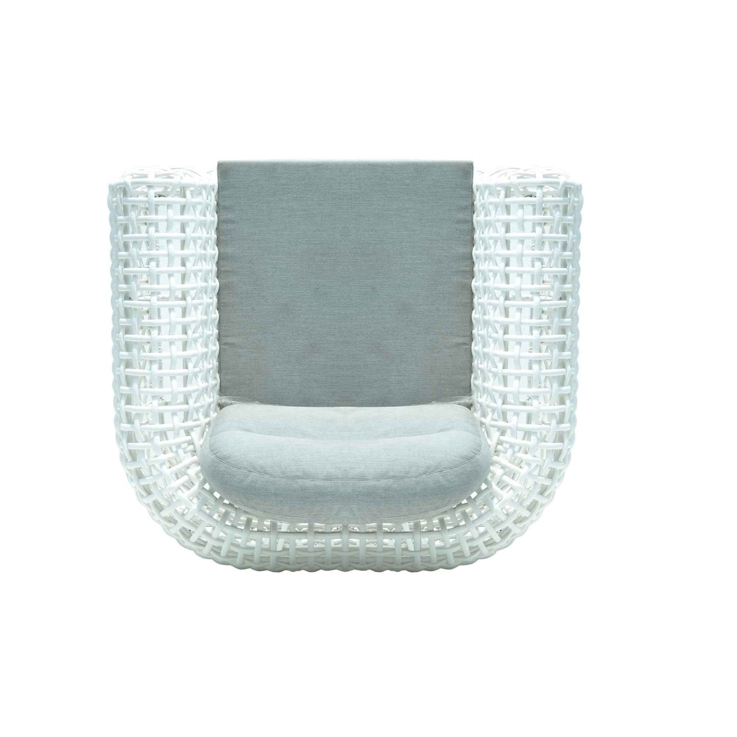Dynasty Outdoor Armchair (White Mushroom) with Sunbrella Cushion