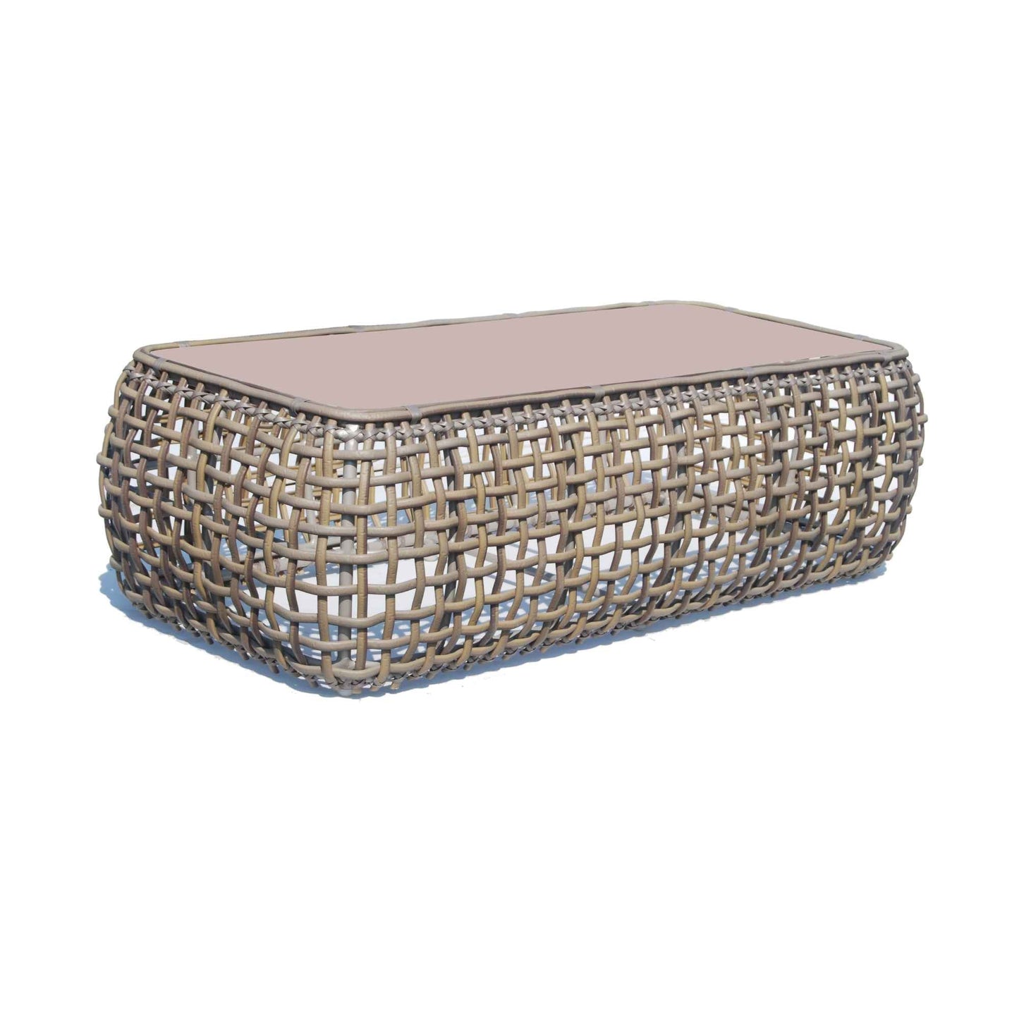 Dynasty 5-Piece Outdoor Seating Set with Sunbrella Cushion (Kubu Mushroom)