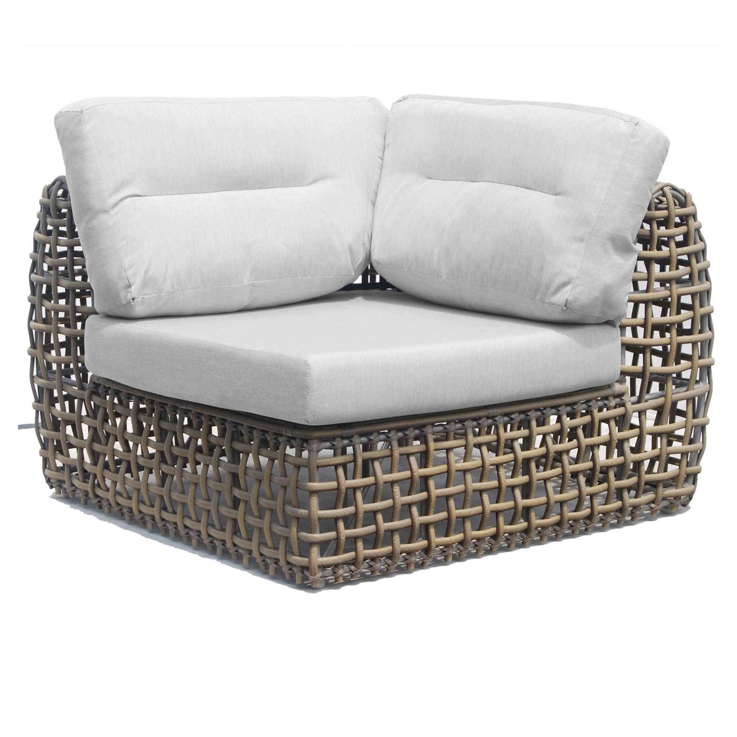 Dynasty 10-Piece Sectional Set (Kubu Mushroom) with Sunbrella Cushions
