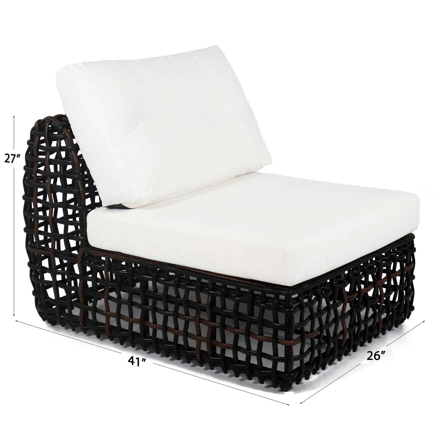 Dynasty 10-Piece Sectional Set (Black Mushroom) with Sunbrella Cushions