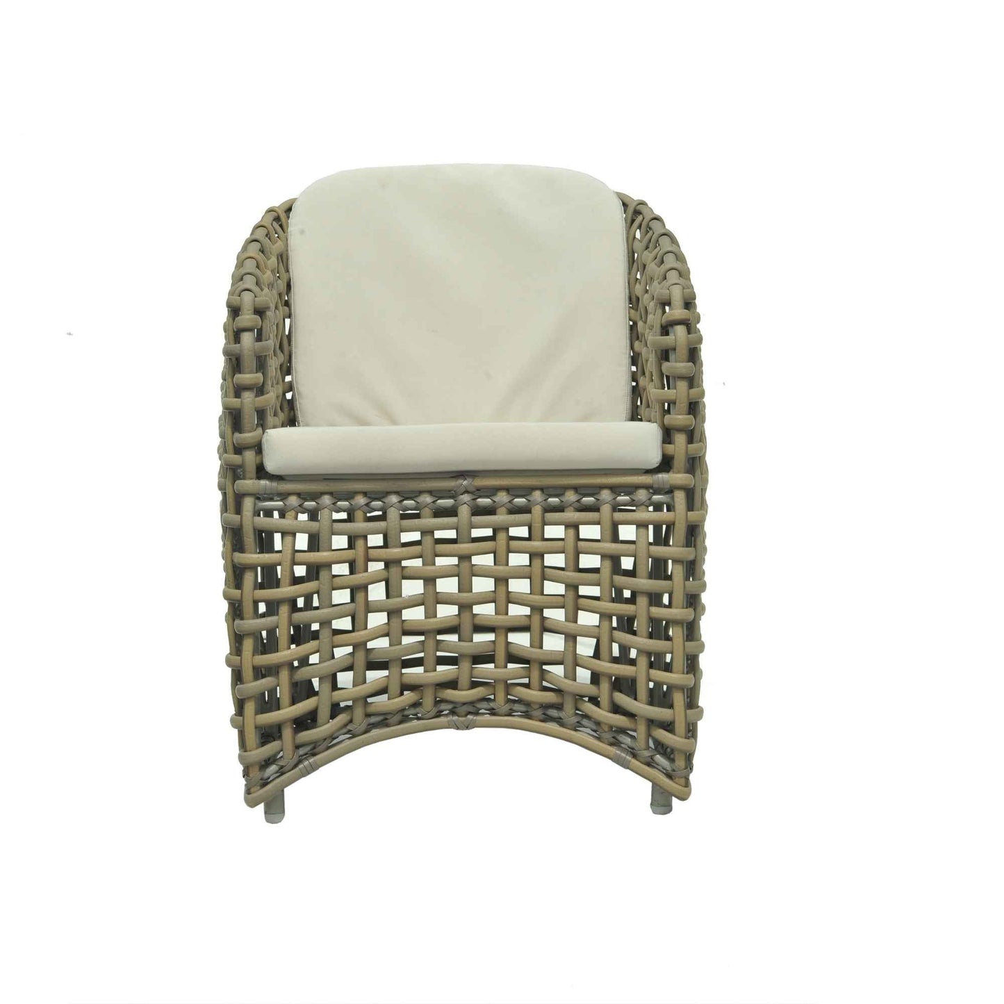 Dynasty 7-Piece Dining Set with Sunbrella Cushion (Kubu Mushroom)
