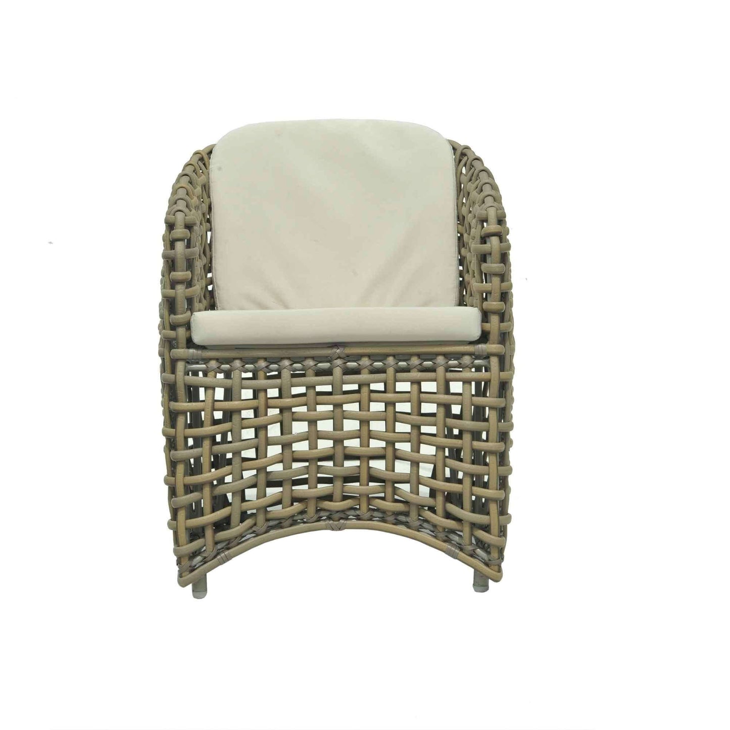 Dynasty 7-Piece Dining Set with Sunbrella Cushion (Kubu Mushroom)