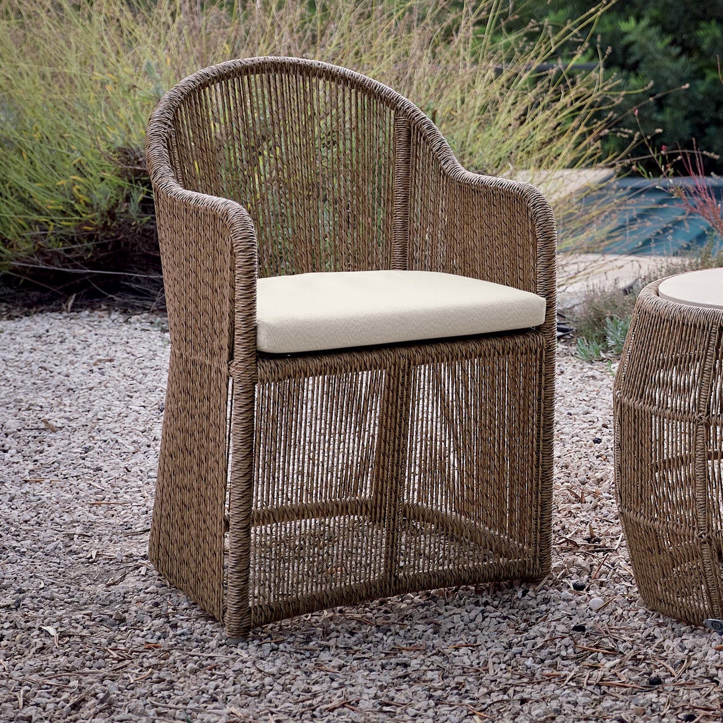 Calixto 7-Piece Rectangular Dining Set with Sunbrella Cushions