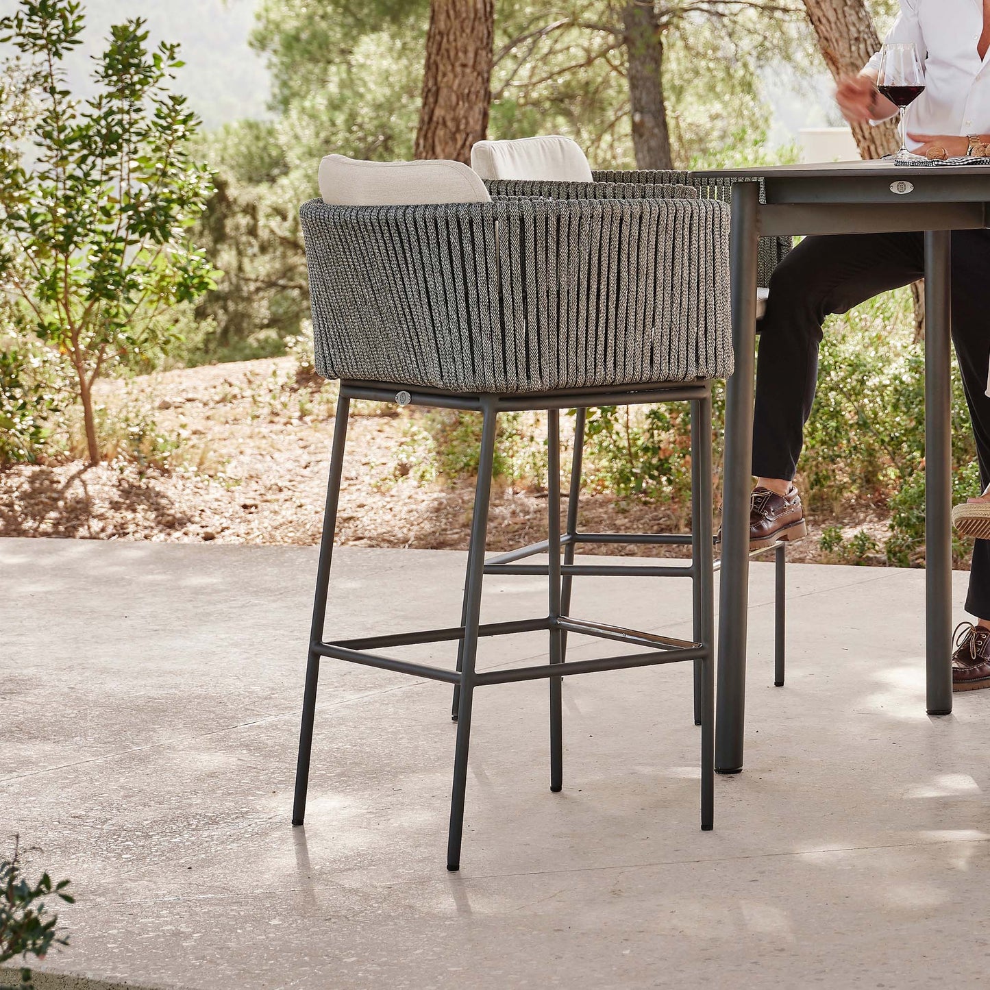 Boston 5-Piece Pub Set with Sunbrella Cushions