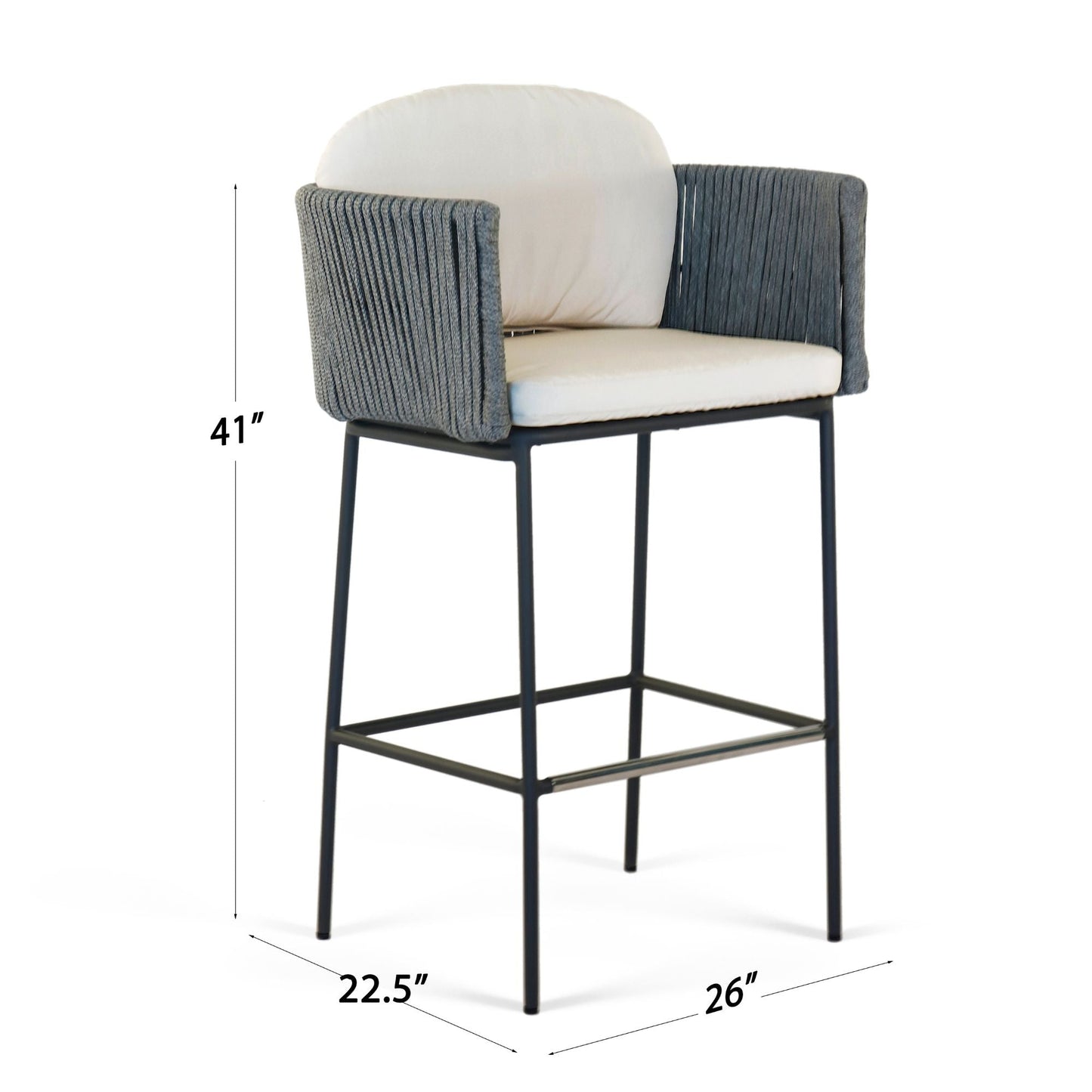 Boston Barstool with Sunbrella Cushion