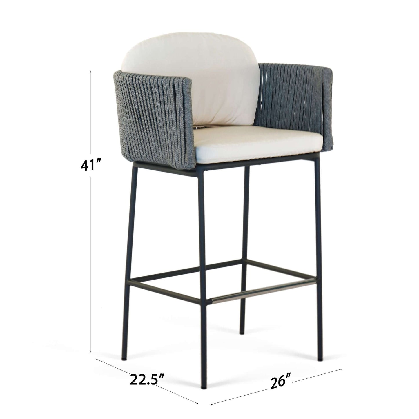 Boston Barstool with Sunbrella Cushion