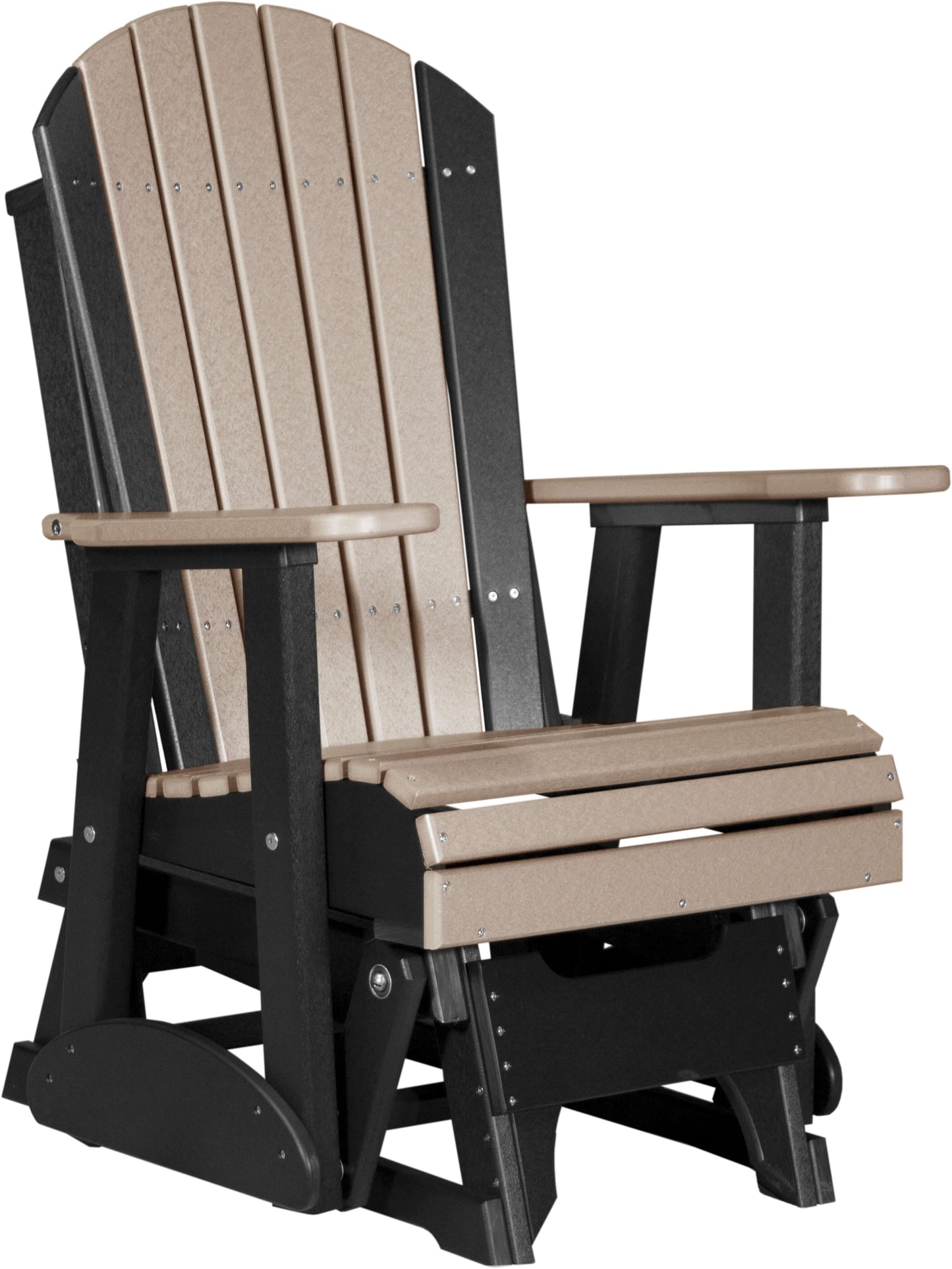 LuxCraft 2' Adirondack Outdoor Glider Chair