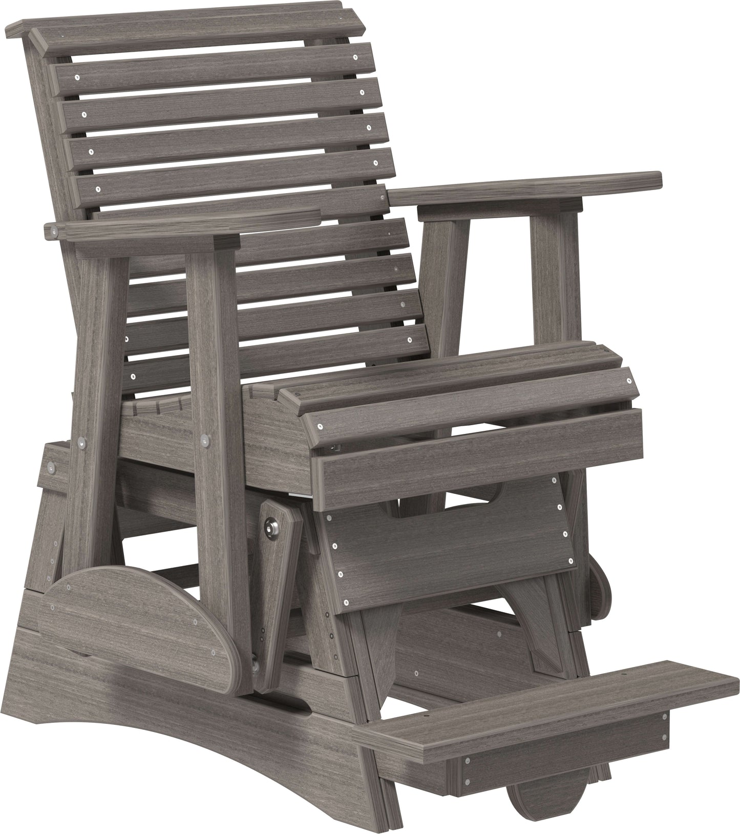 LuxCraft 2' Plain Outdoor Balcony Glider Chair