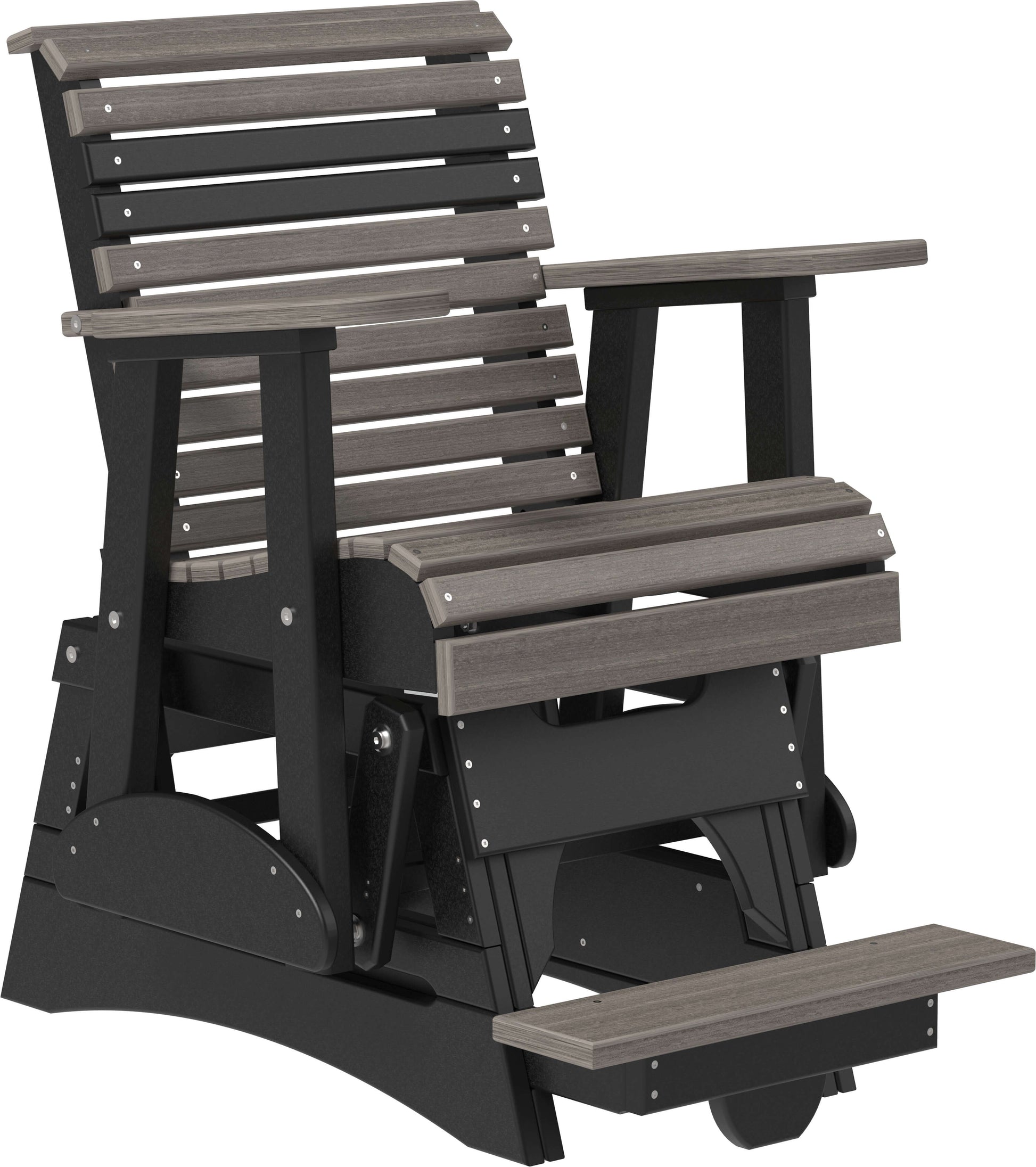 LuxCraft 2' Plain Outdoor Balcony Glider Chair