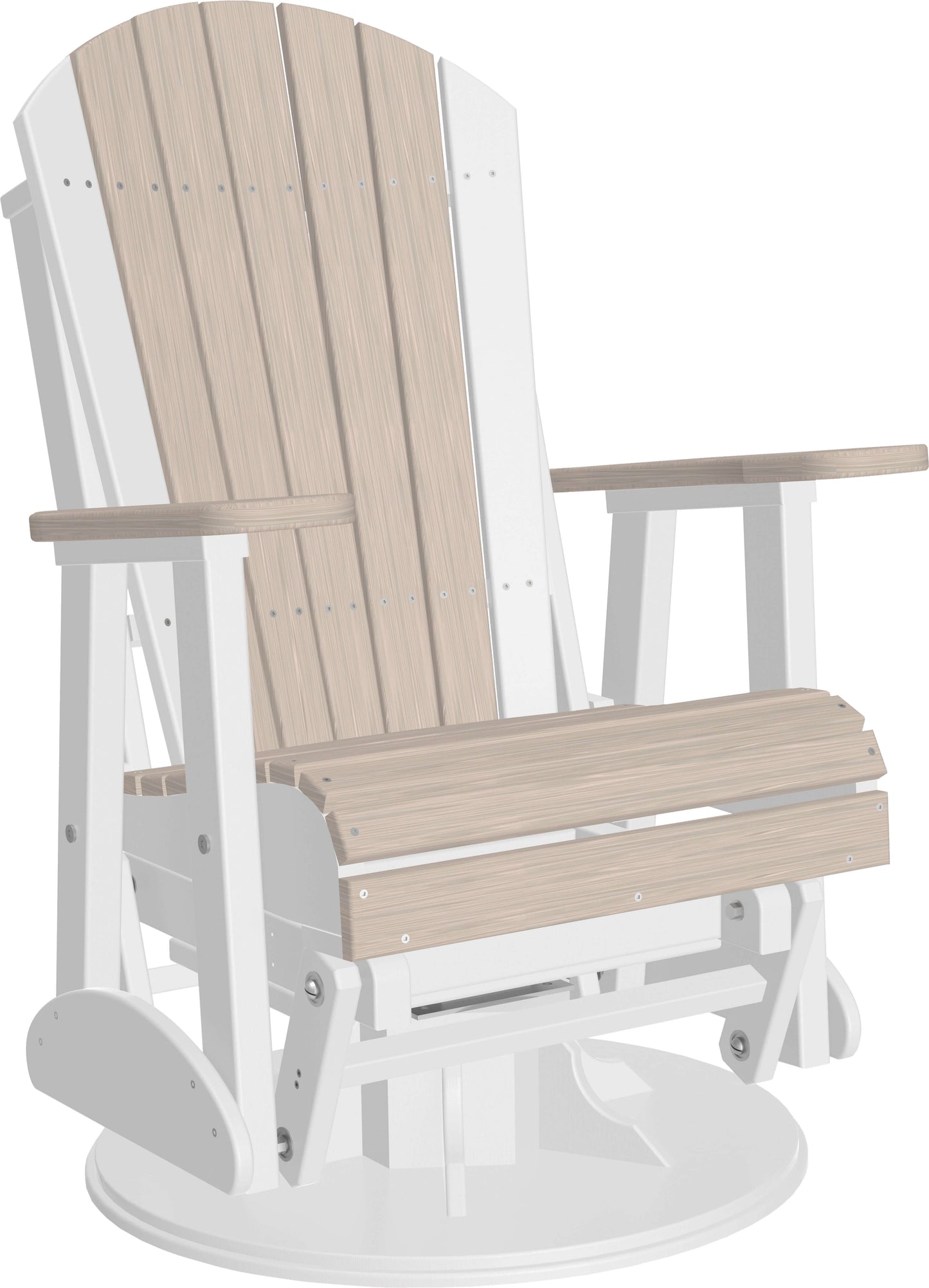LuxCraft 2' Adirondack Outdoor Swivel Glider Chair