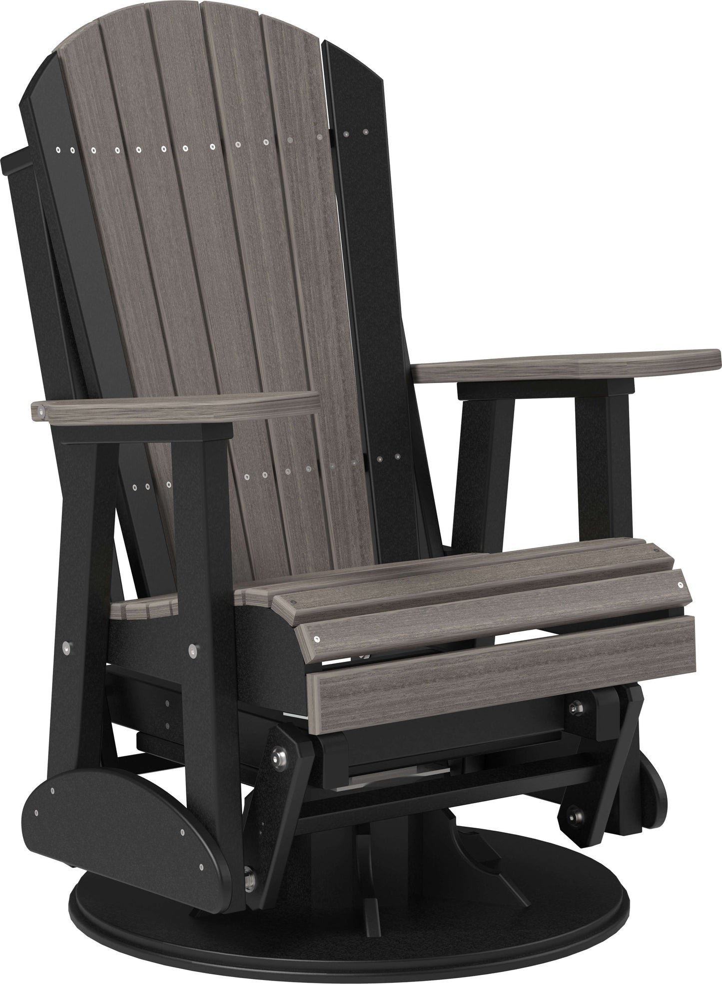 LuxCraft 2' Adirondack Outdoor Swivel Glider Chair