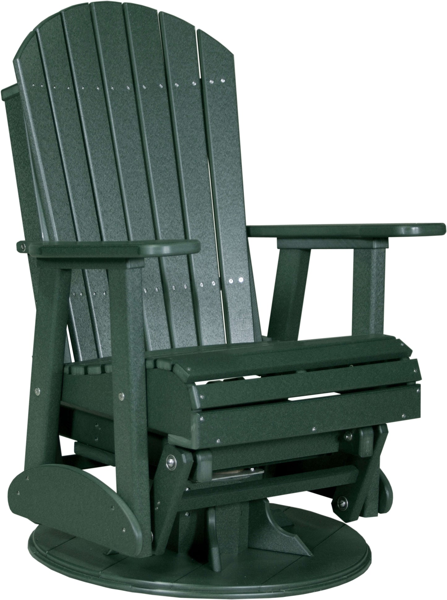 LuxCraft 2' Adirondack Outdoor Swivel Glider Chair