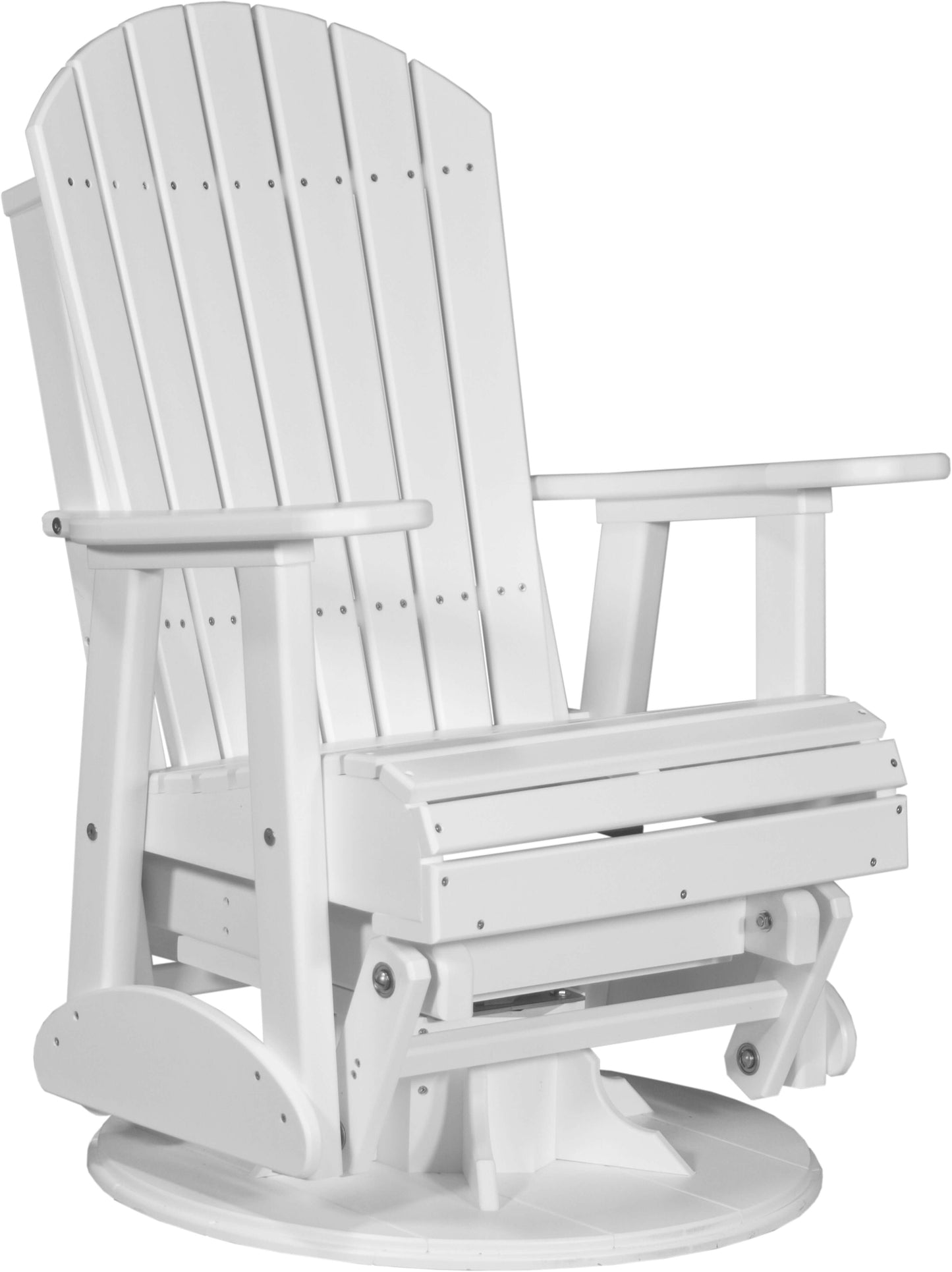 LuxCraft 2' Adirondack Outdoor Swivel Glider Chair