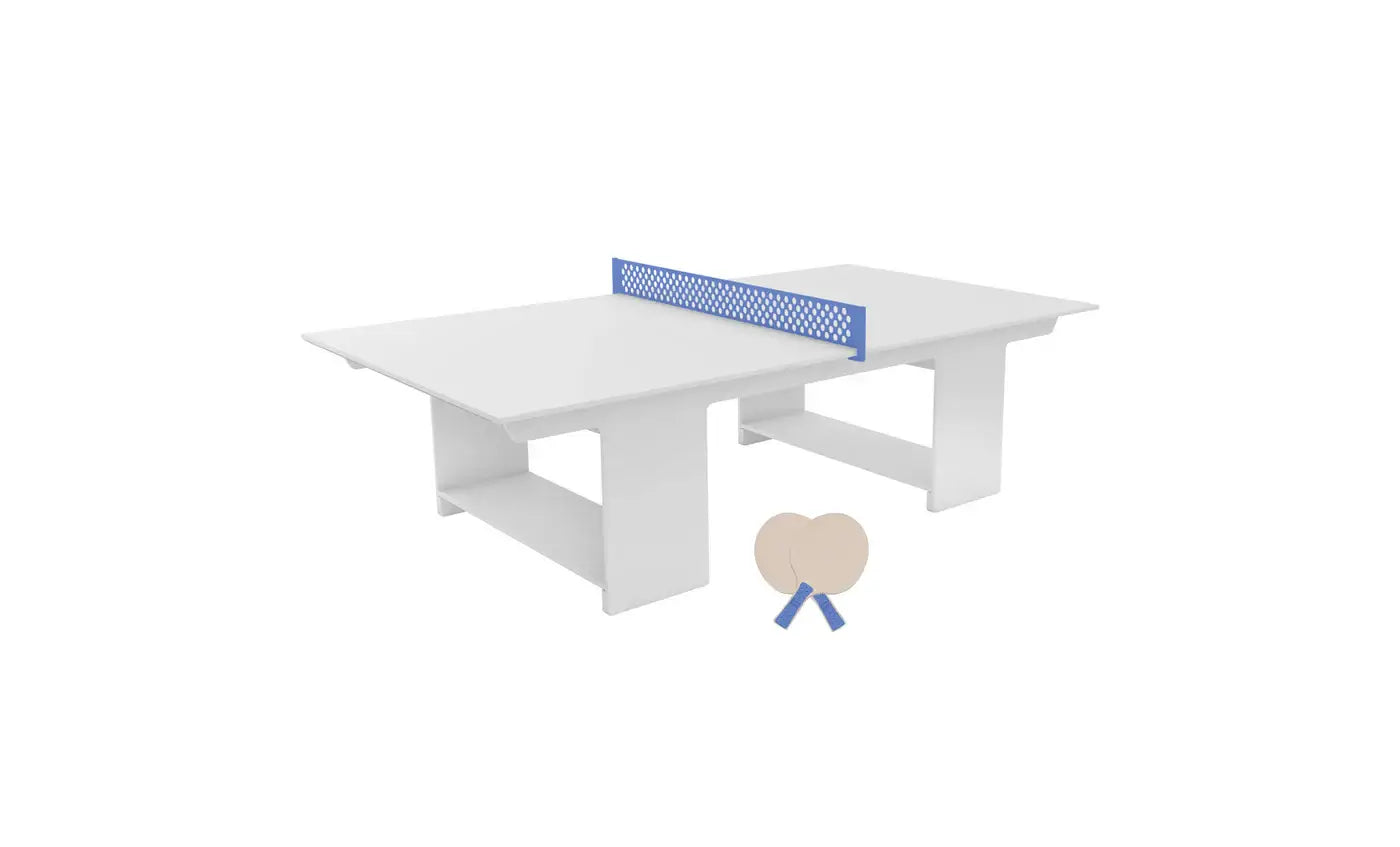 Perfect for your backyard, deck, or patio, this premium table tennis set comes complete with a durable net, two paddles, and four balls, so you can start playing the moment it’s set up.
