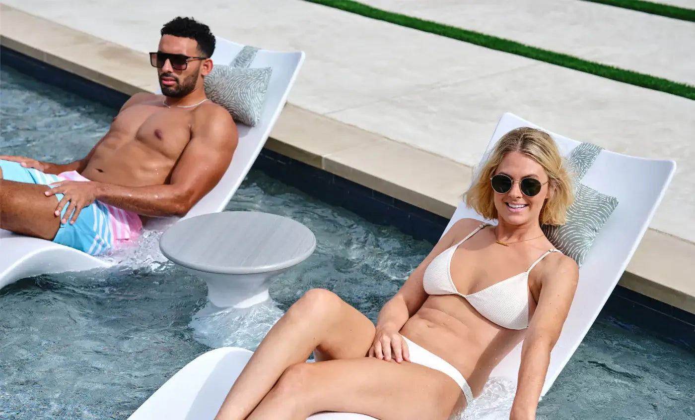 Crafted from premium UV20-rated resin, the Autograph Standard Side Table is built to endure up to 20,000 hours of direct sunlight, pool chemicals, and harsh outdoor elements, ensuring lasting vibrancy and durability for both residential and commercial set