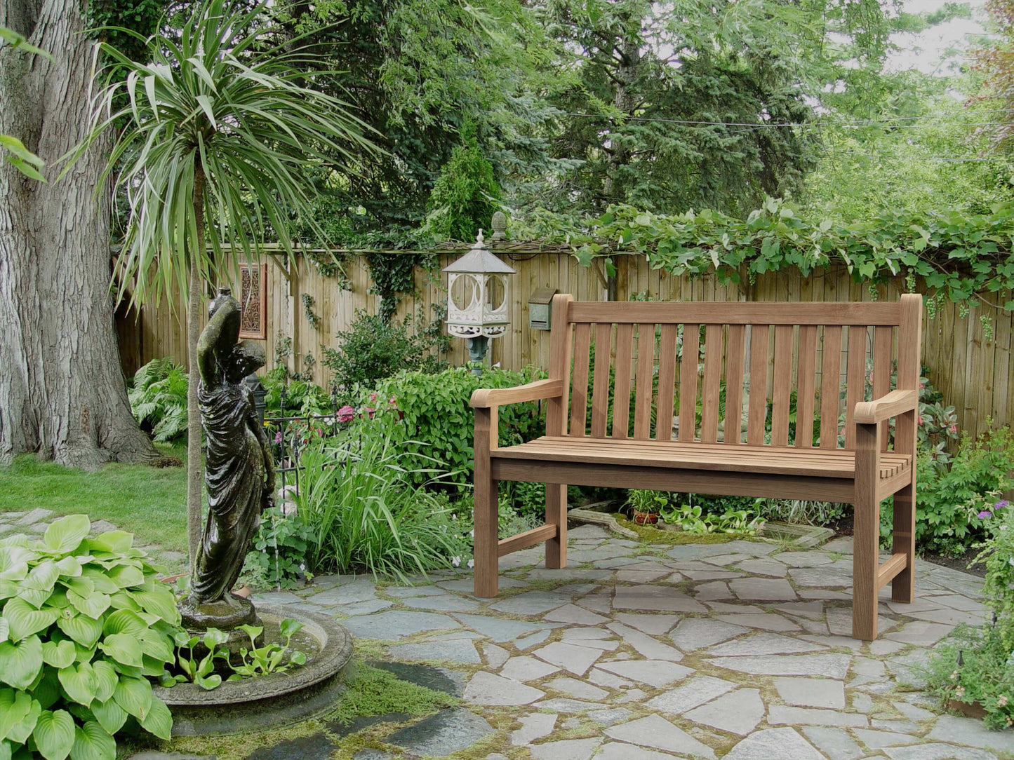 Anderson Teak Classic 2-Seater Outdoor Teak Wood Bench