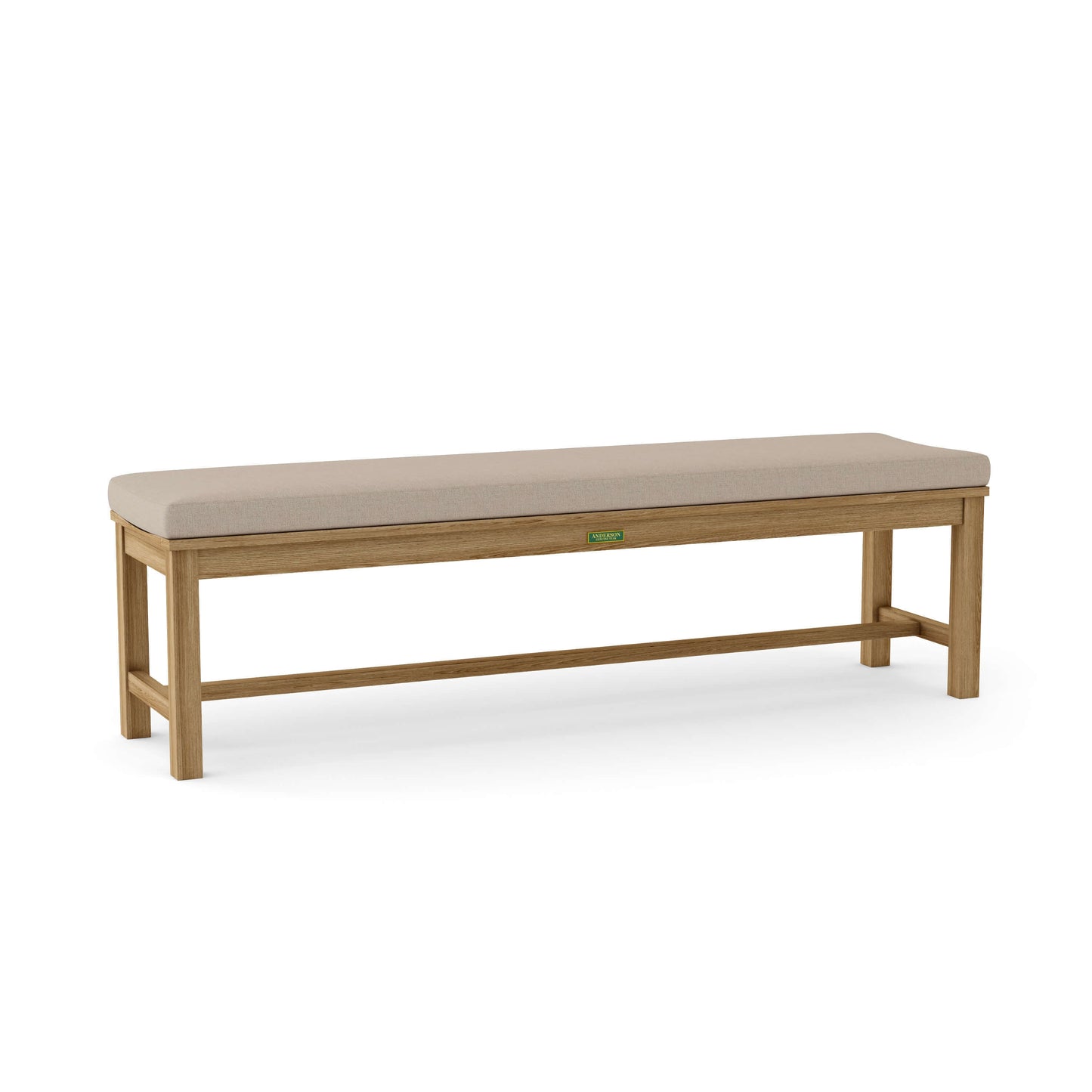 Anderson Teak 4-Seater Backless Outdoor Teak Wood Bench