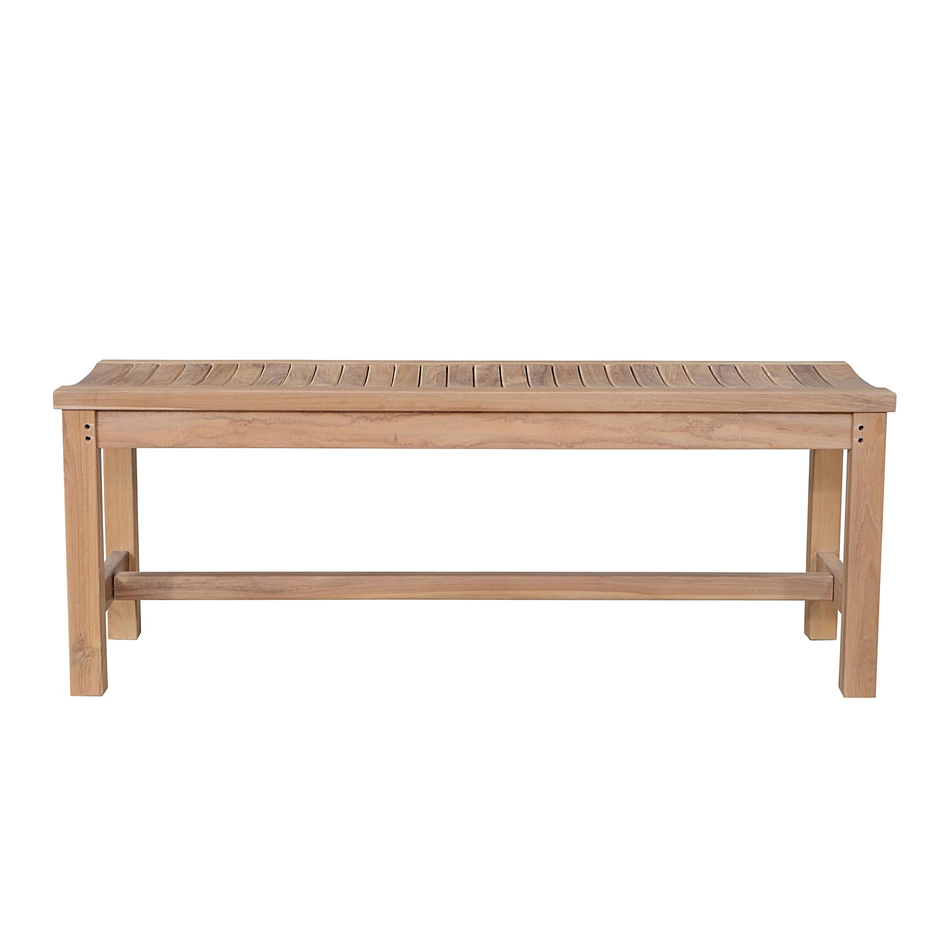 Anderson Teak 4-foot Backless Outdoor Wood Bench