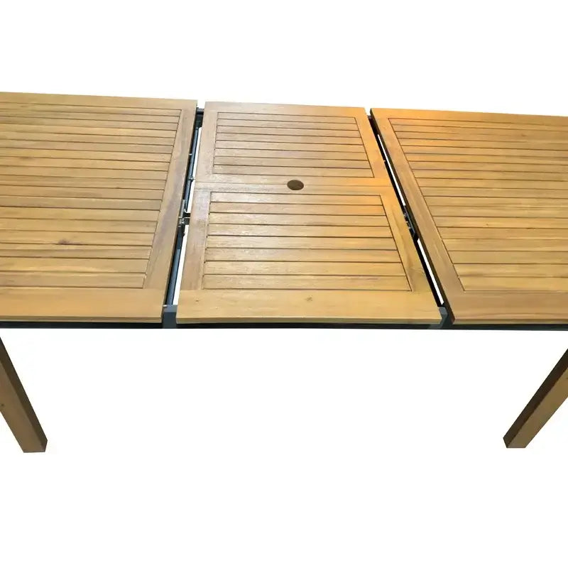 Panama Jack Grade-A Teak wood outdoor rectangular extendable dining table