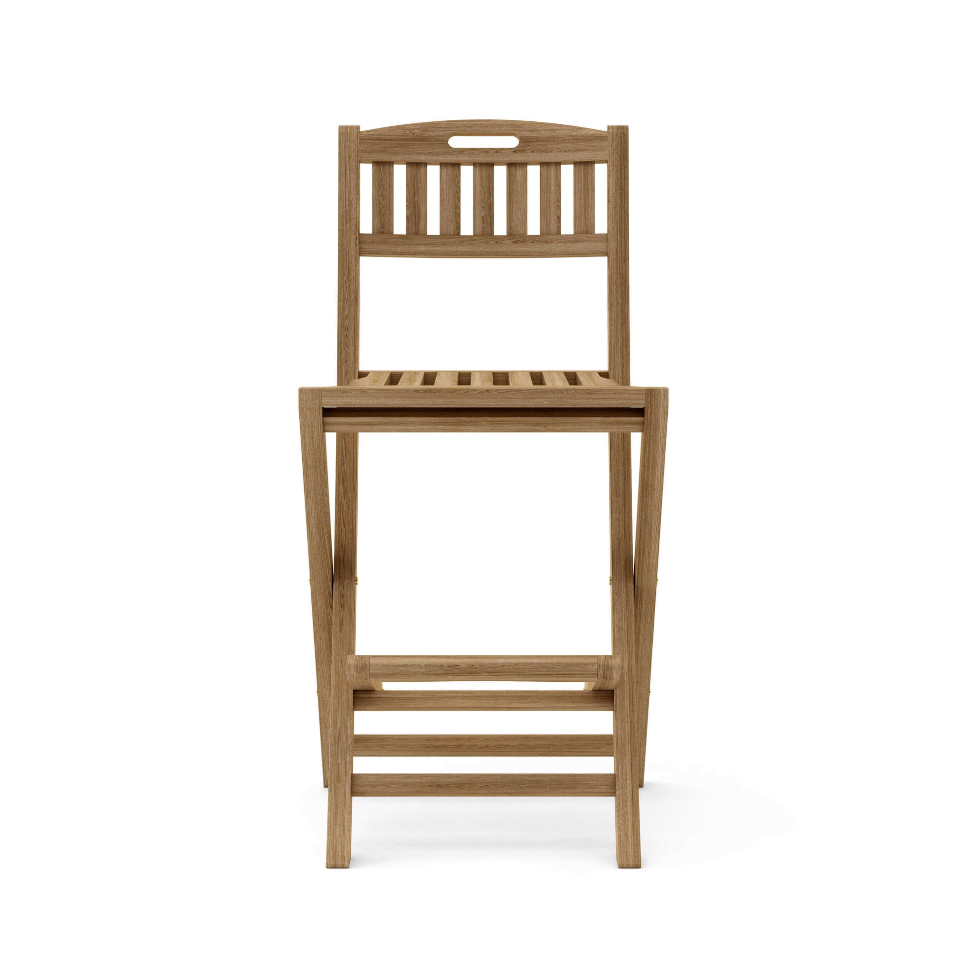 Anderson Teak outdoor folding bar chair durable and weather-resistant with no assembly required