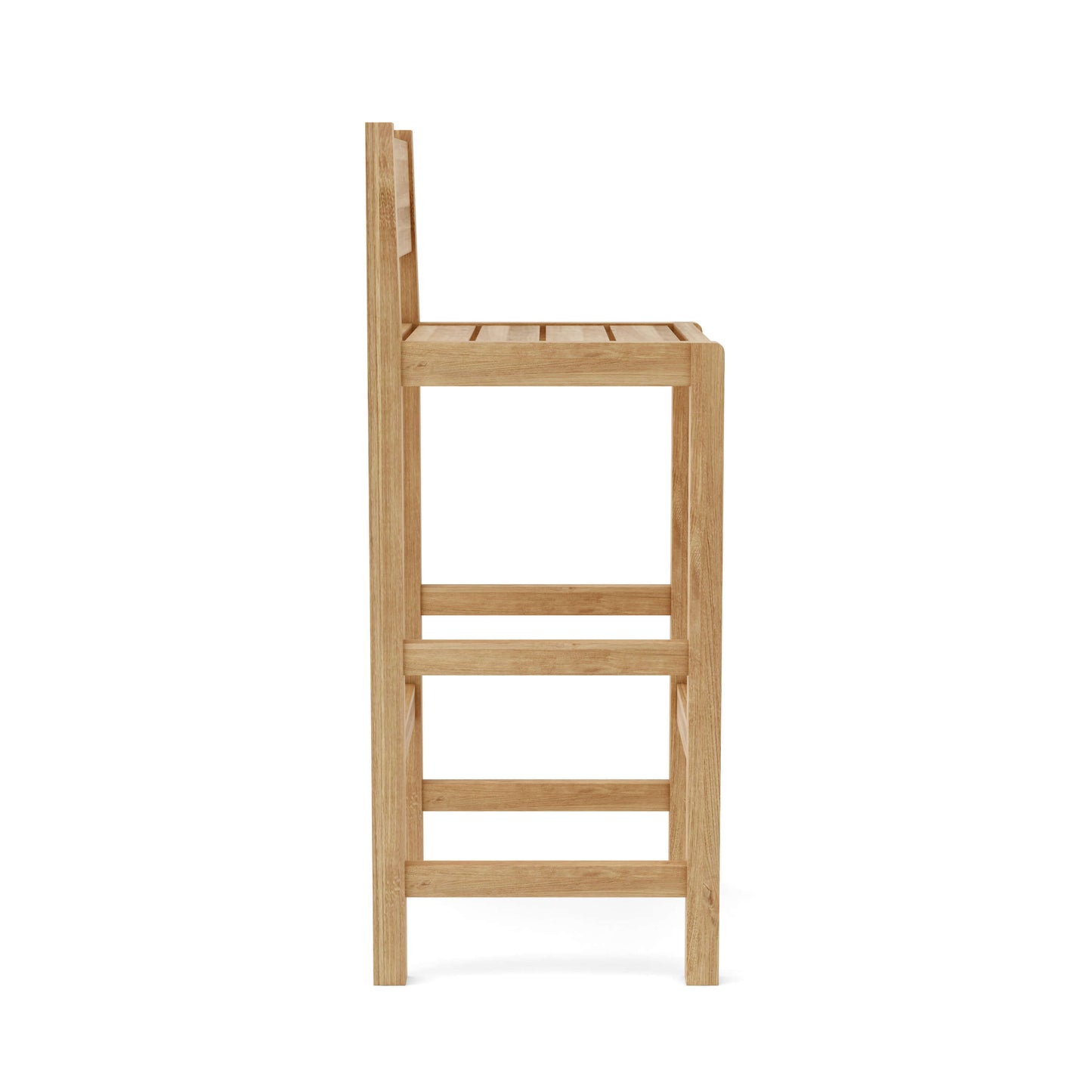Teak wood outdoor bar chairs