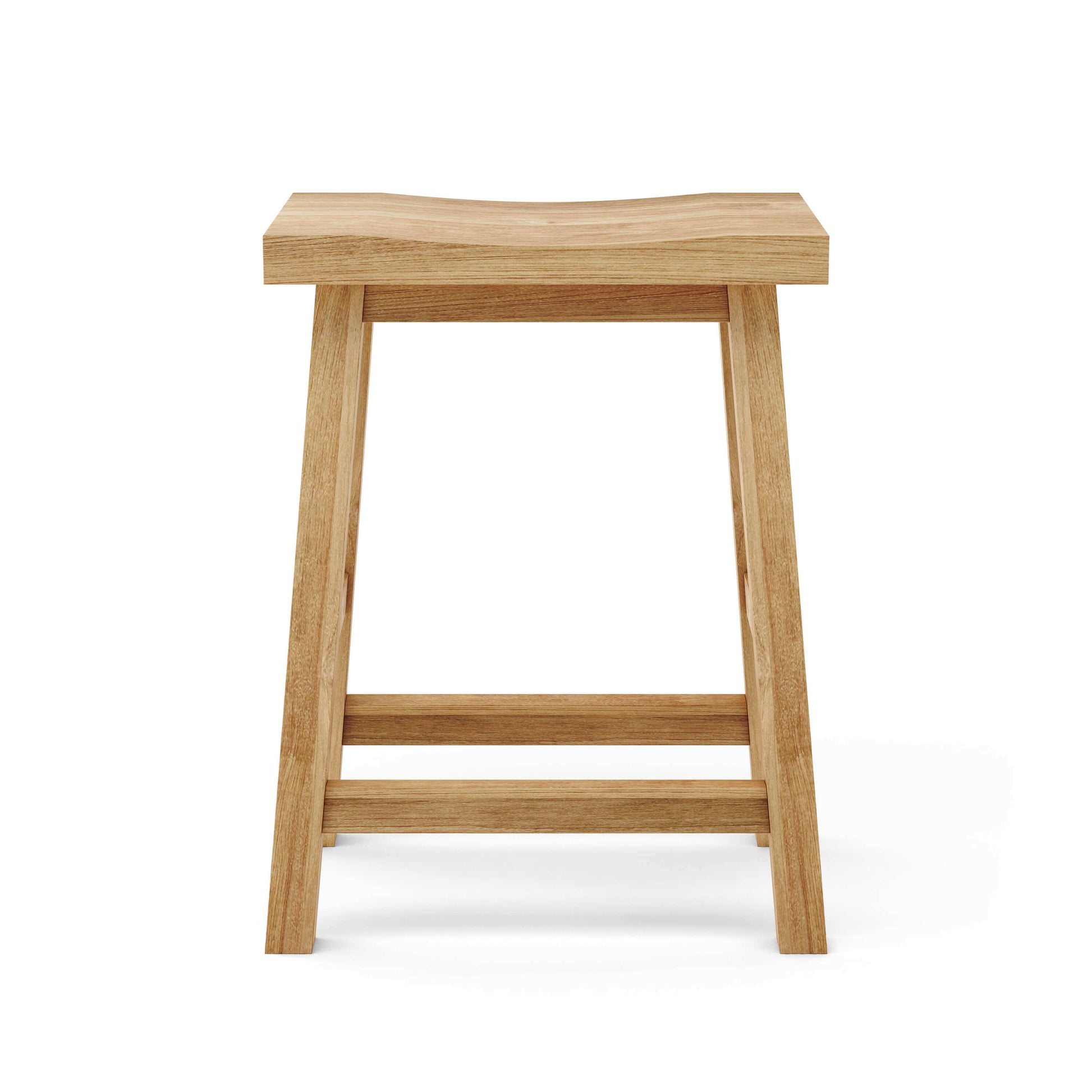 Anderson Teak Rectangular Outdoor Counter Stool made from durable solid teak wood construction