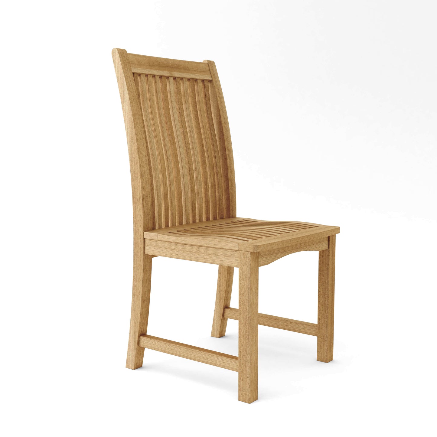 Anderson Teak outdoor dining side chair made from premium kiln-dried grade-A teak wood