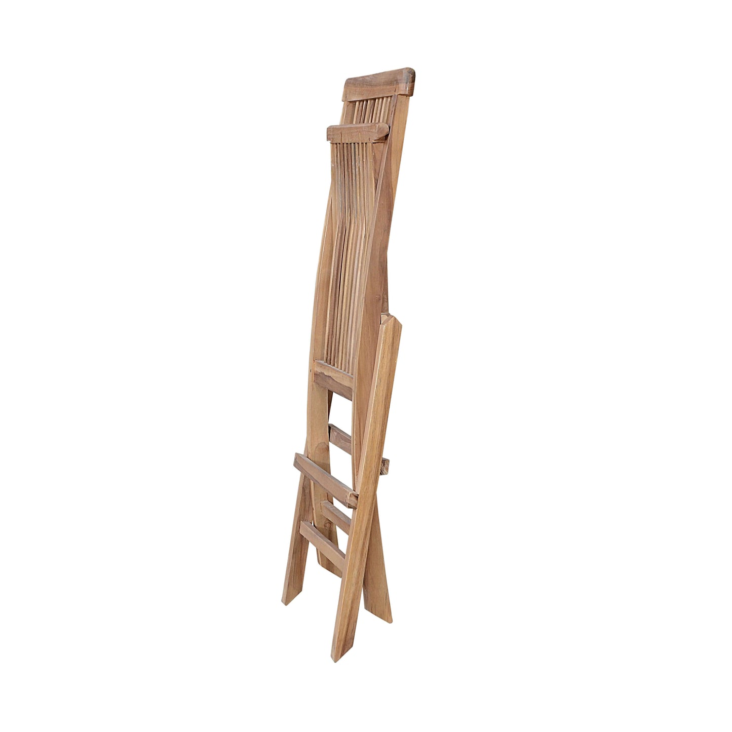 Anderson Teak Grade-A Teak wood outdoor folding chair set of 2 no assembly required