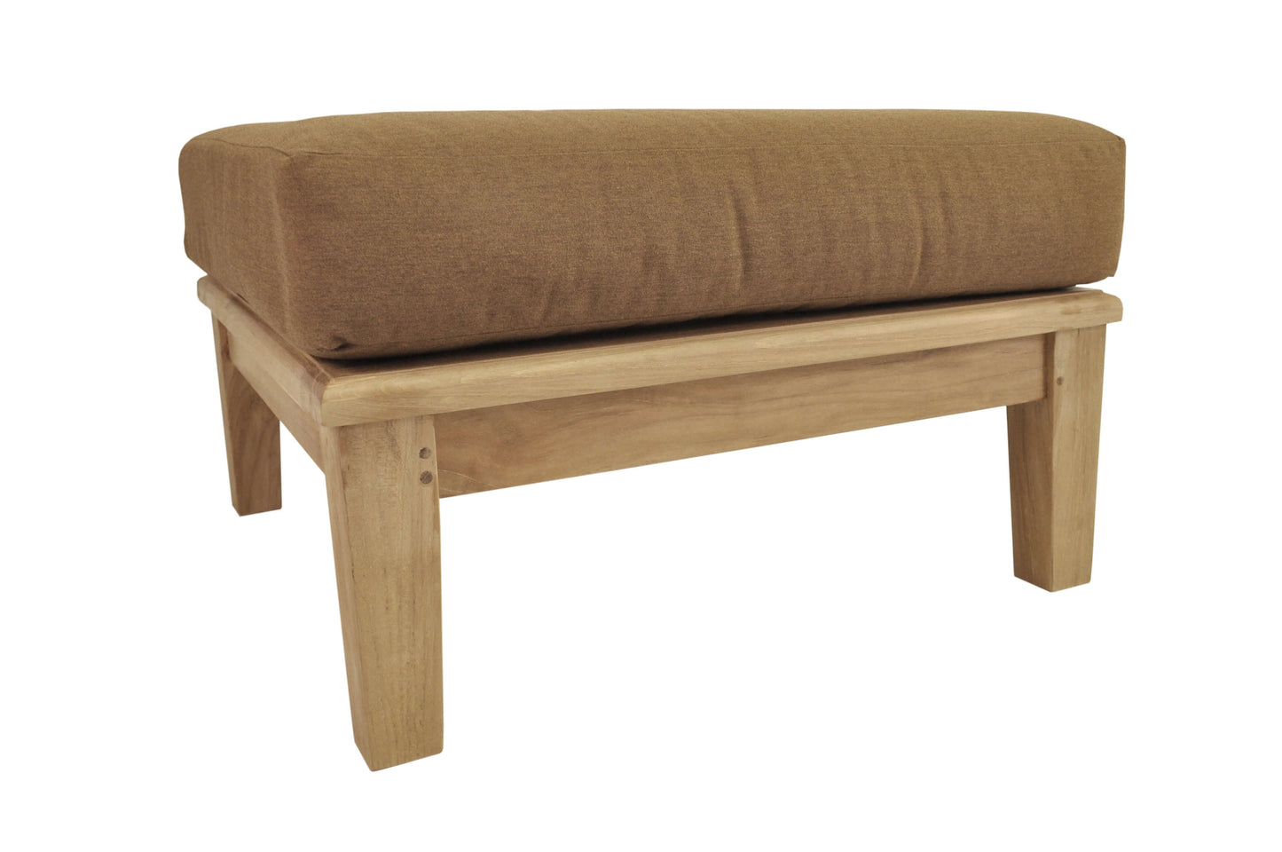 Anderson Teak Outdoor Ottoman made from all-weather teak wood