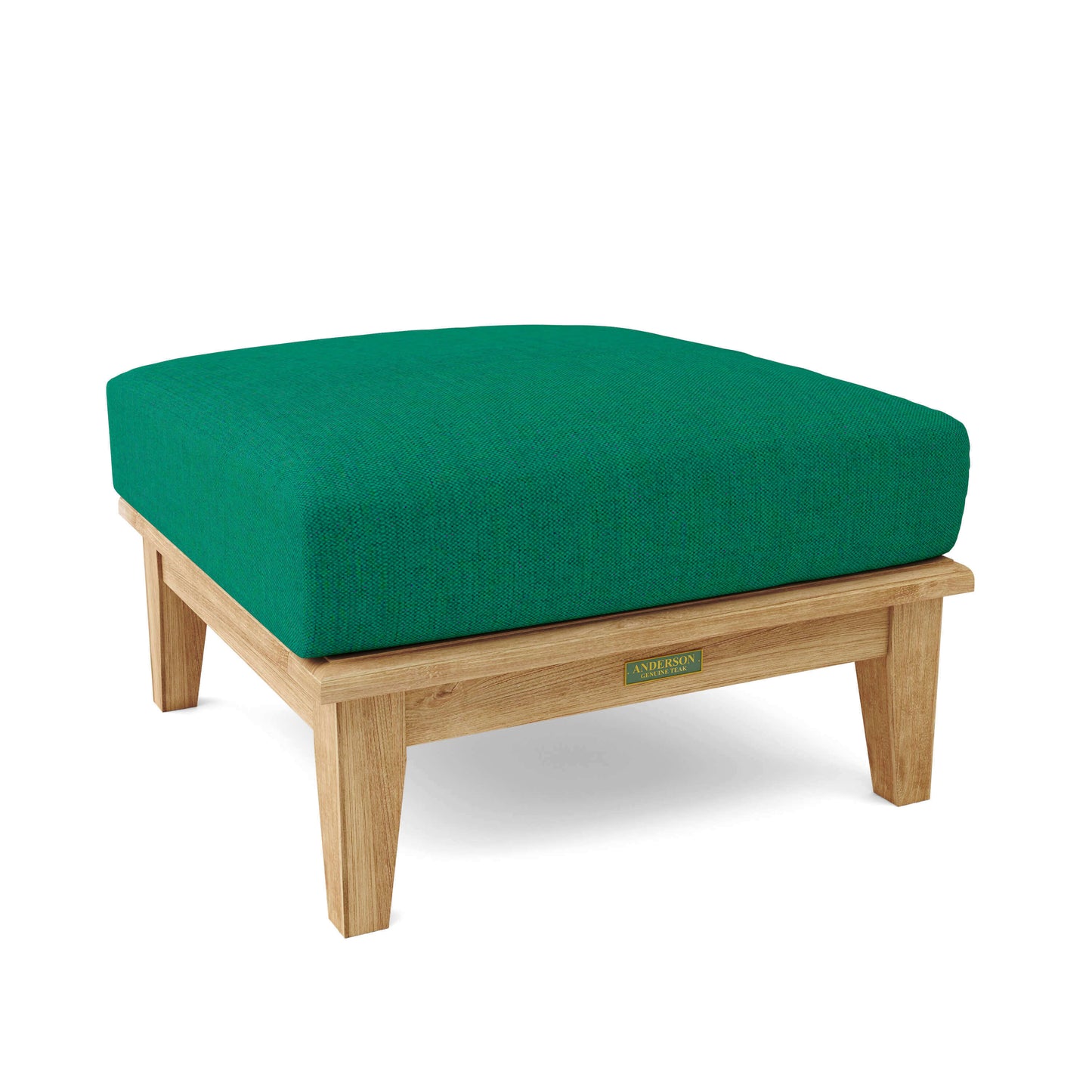 Anderson Teak Outdoor Ottoman made from all-weather teak wood