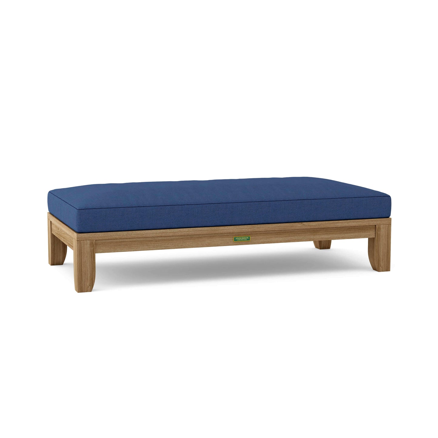 Anderson Teak 5-foot outdoor daybed made from premium natural grade teak wood for all-weather durability