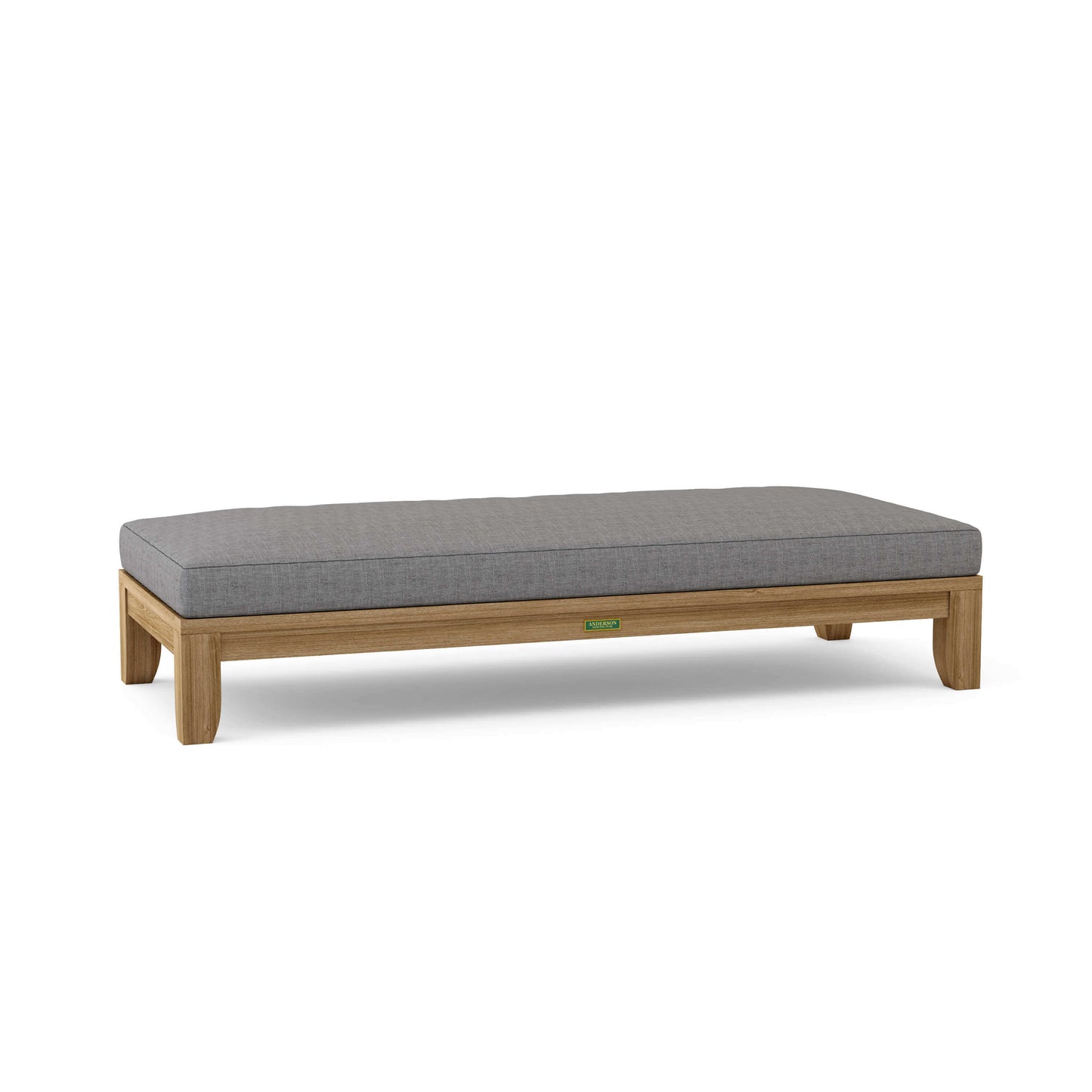 Sunbrella Cast Slate Cushion Color Option for Anderson Teak Riviera 72 Daybed