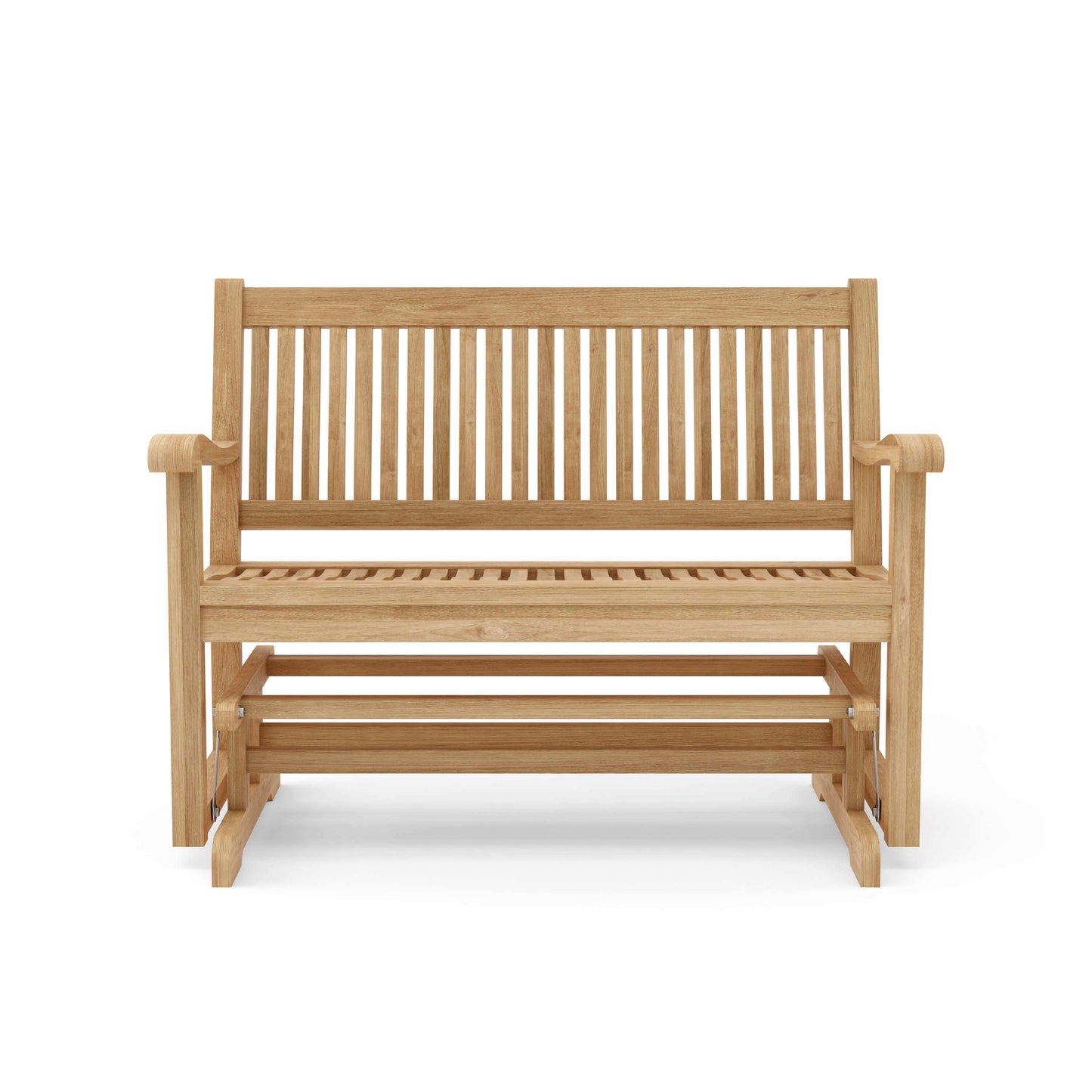 Anderson Teak 4-Foot Outdoor Glider chair made from Grade-A premium teak wood