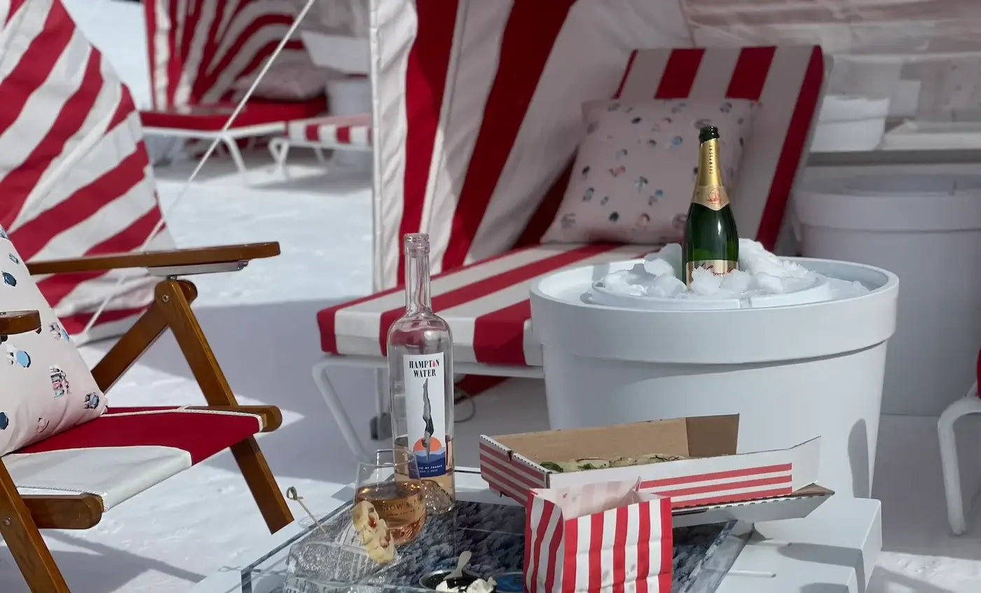 This multi-purpose accessory serves as a side table, beverage cooler, and umbrella base, designed for sun shelves, tanning ledges, or decks with water depths up to 15 inches.