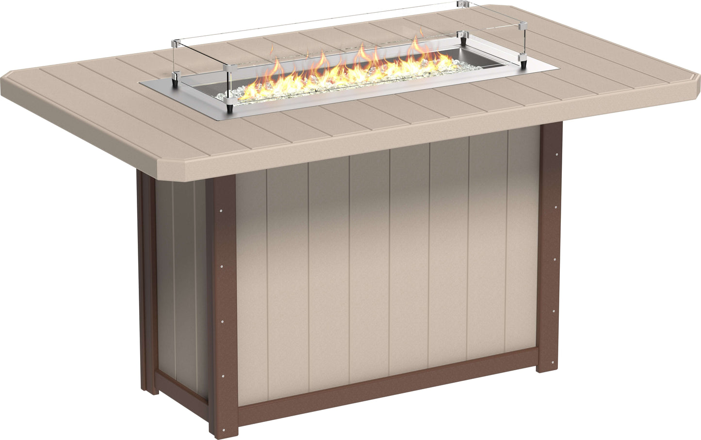 LuxCraft Lumin Fire Table 79" Rectangular