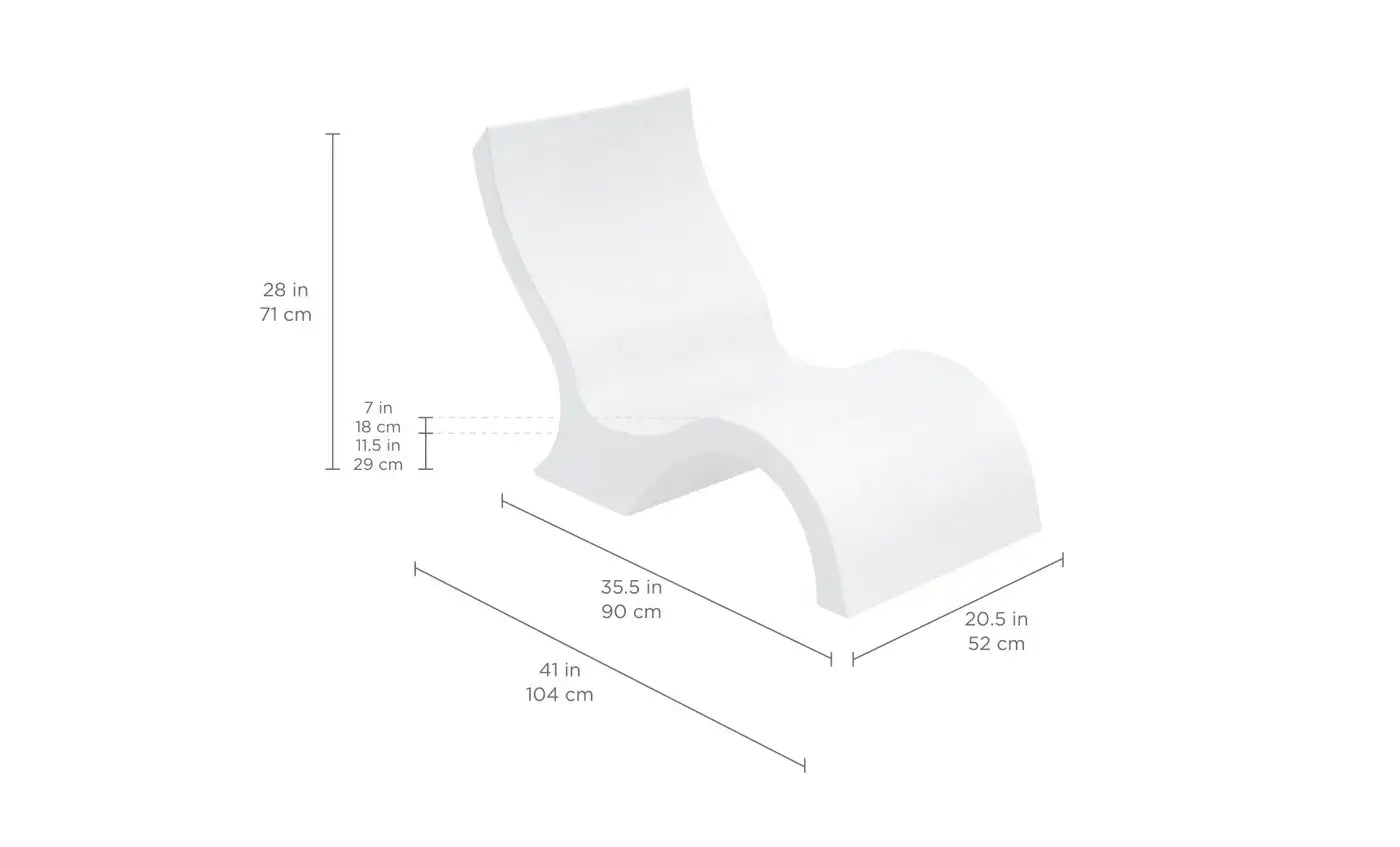 Ledge Lounger Signature Lowback In-Pool Chair