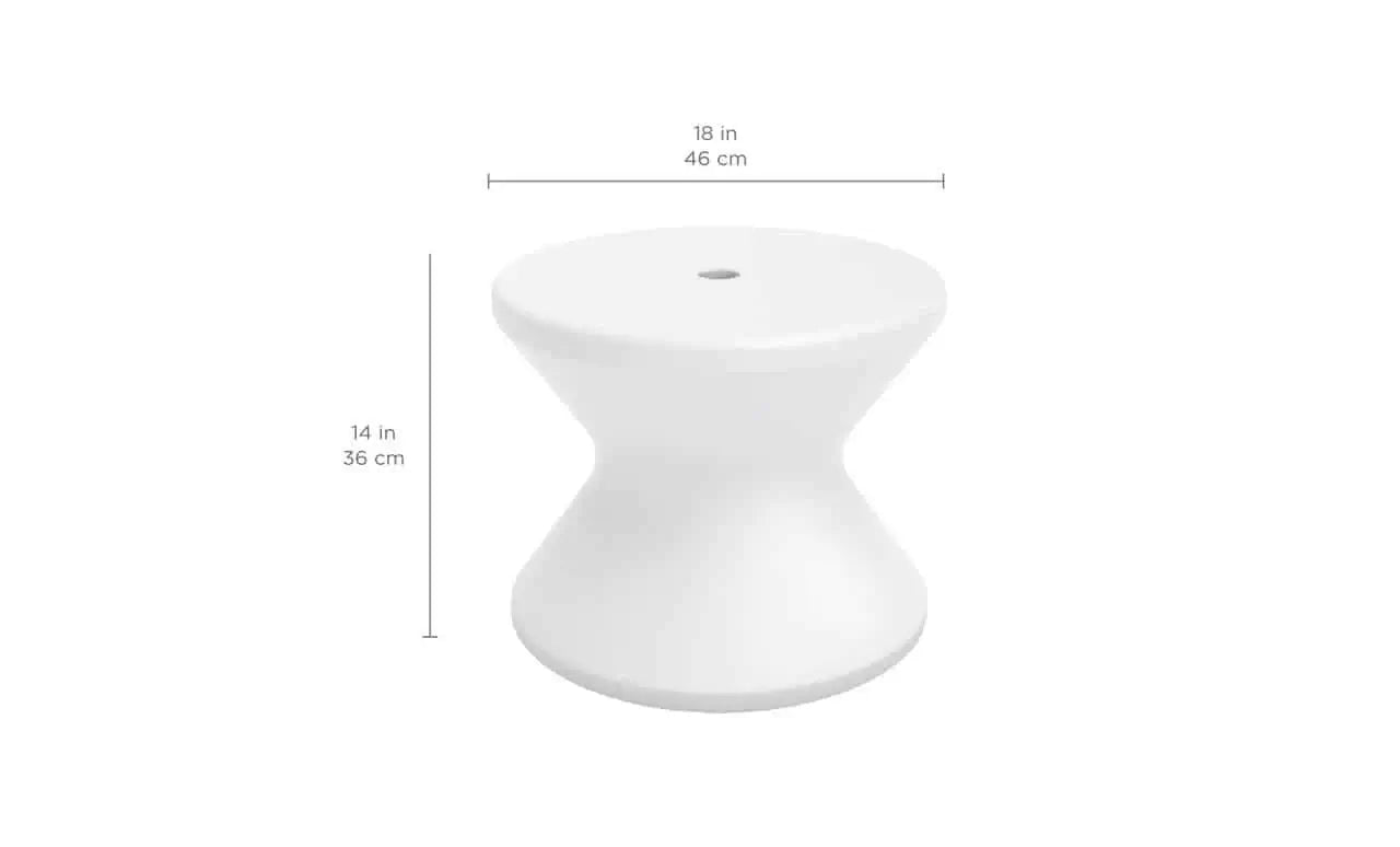 Ledge Lounger Signature Side Table is designed for in-pool use on sun shelves or tanning ledges with water depths up to 10 inches, or as a stylish addition to your deck.