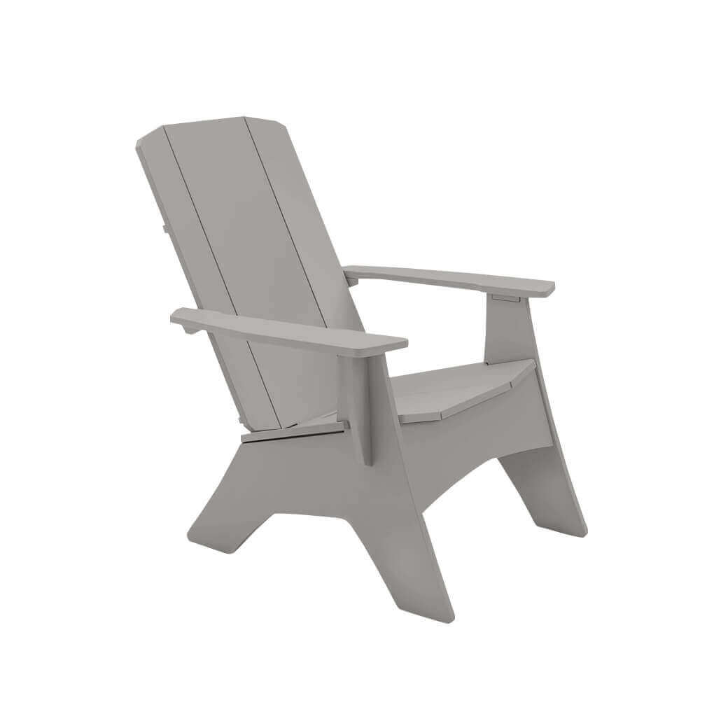 Ledge Halo Propane 40" Firepit with Set of 4 Adirondack Chairs