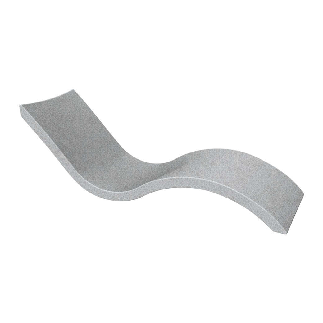 Ledge Lounger Signature Chaise, crafted for supreme comfort on your pool’s sun shelf, tanning ledge, or any surface submerged in 0-9 inches (0-22 cm) of water.