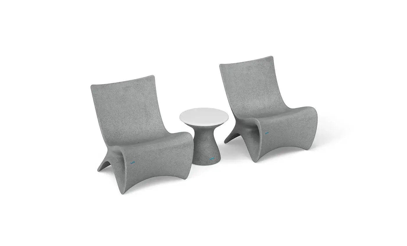 This set includes two Autograph Chairs and a matching Autograph Standard Side Table, crafted to transform your outdoor space into a sophisticated retreat.