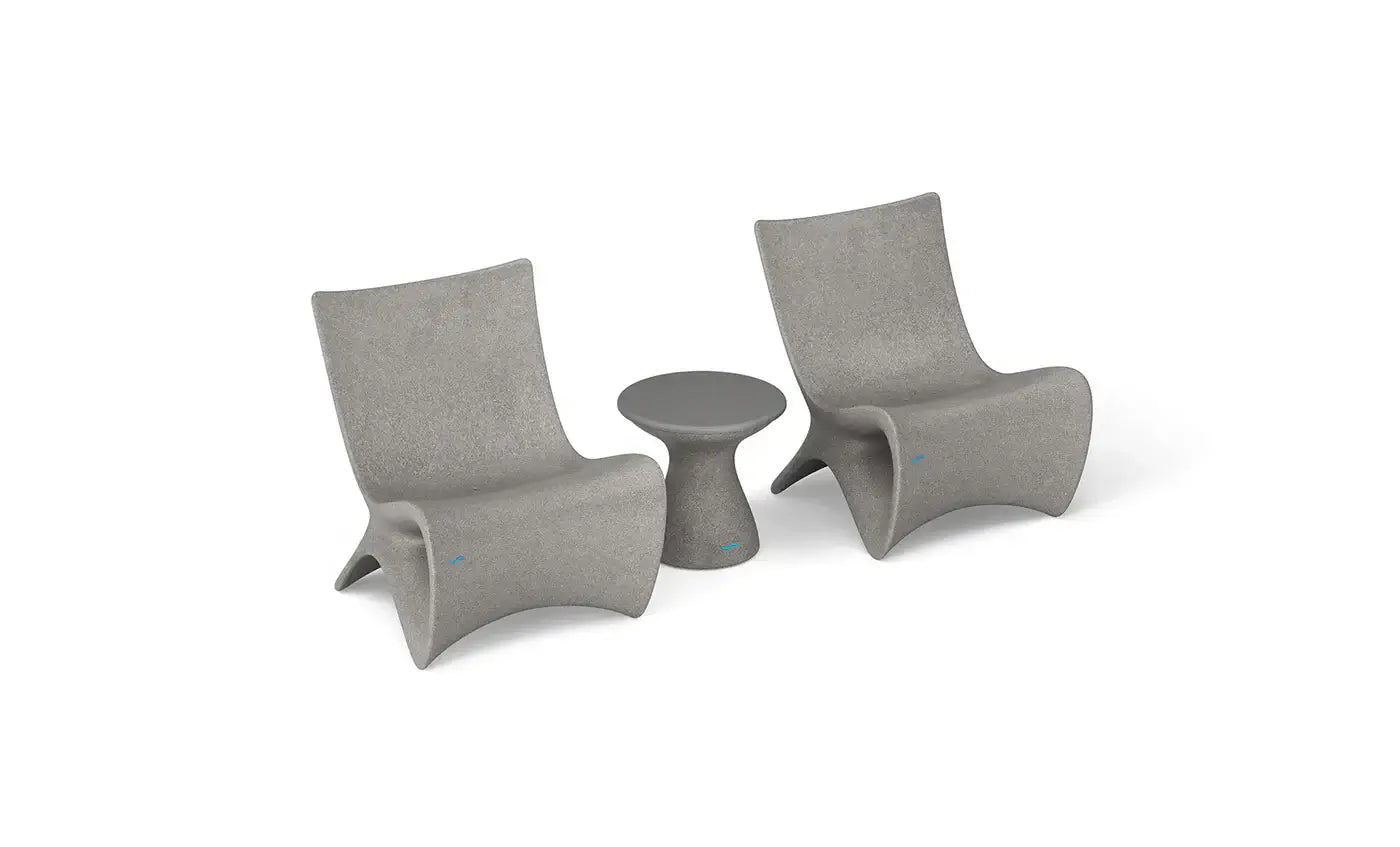 This set includes two Autograph Chairs and a matching Autograph Standard Side Table, crafted to transform your outdoor space into a sophisticated retreat.