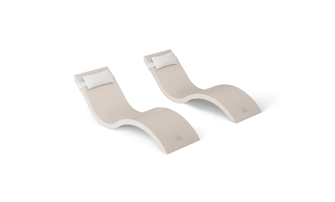 Ledge Lounger Signature Chaise & Headrest Pillow In-Pool Set