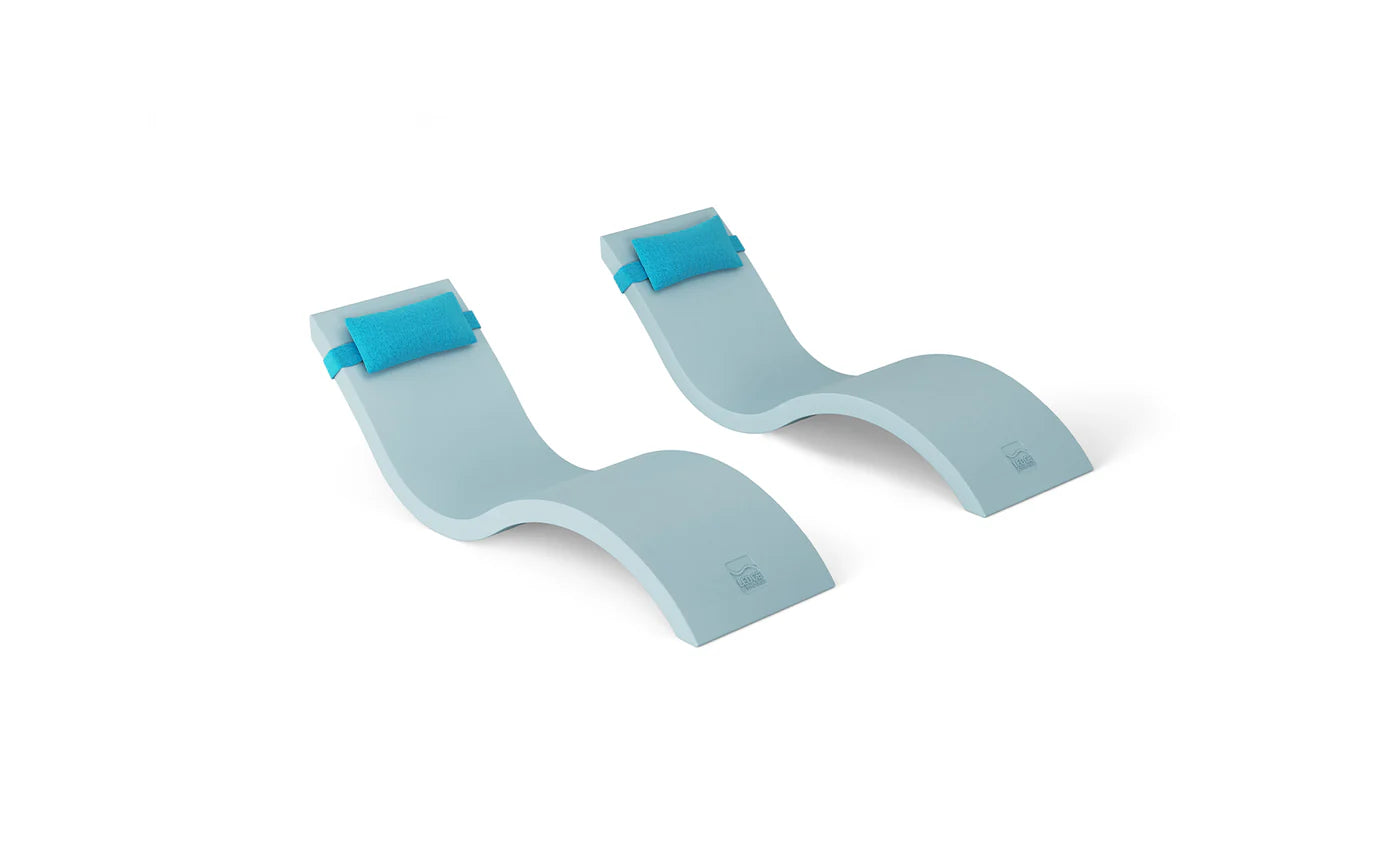 Ledge Lounger Signature Chaise & Headrest Pillow In-Pool Set