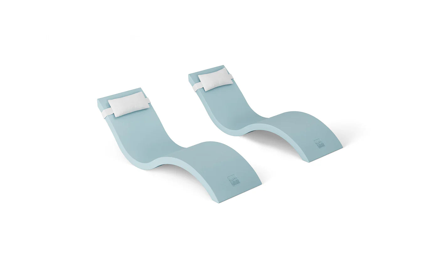 Ledge Lounger Signature Chaise & Headrest Pillow In-Pool Set