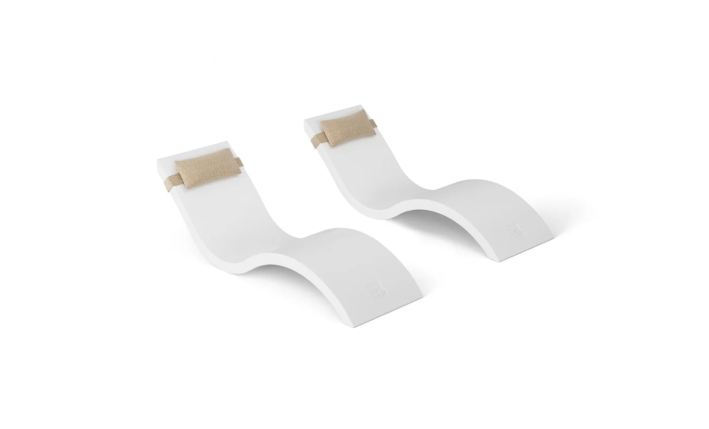Ledge Lounger Signature Chaise & Headrest Pillow In-Pool Set