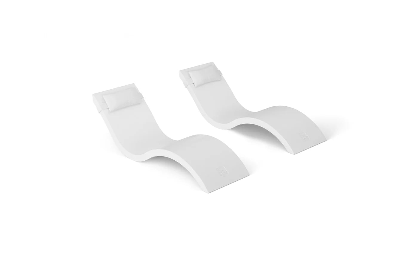 Ledge Lounger Signature Chaise & Headrest Pillow In-Pool Set