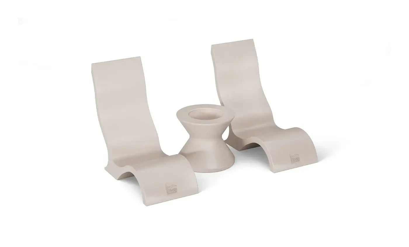 Ledge Lounger Signature Chair & Side Table In-Pool Set